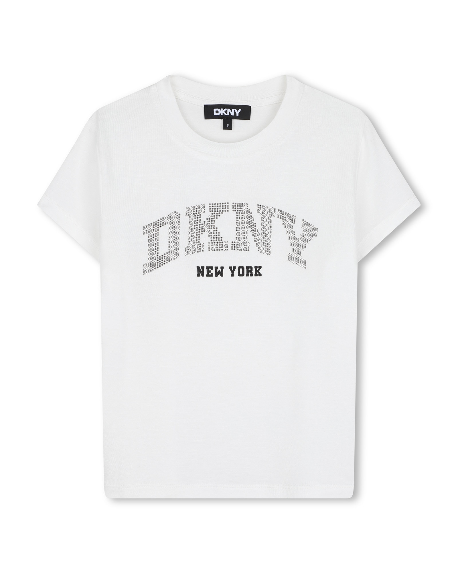 Imagen 0 de Camiseta de niña de manga corta con estampado grande Blanco