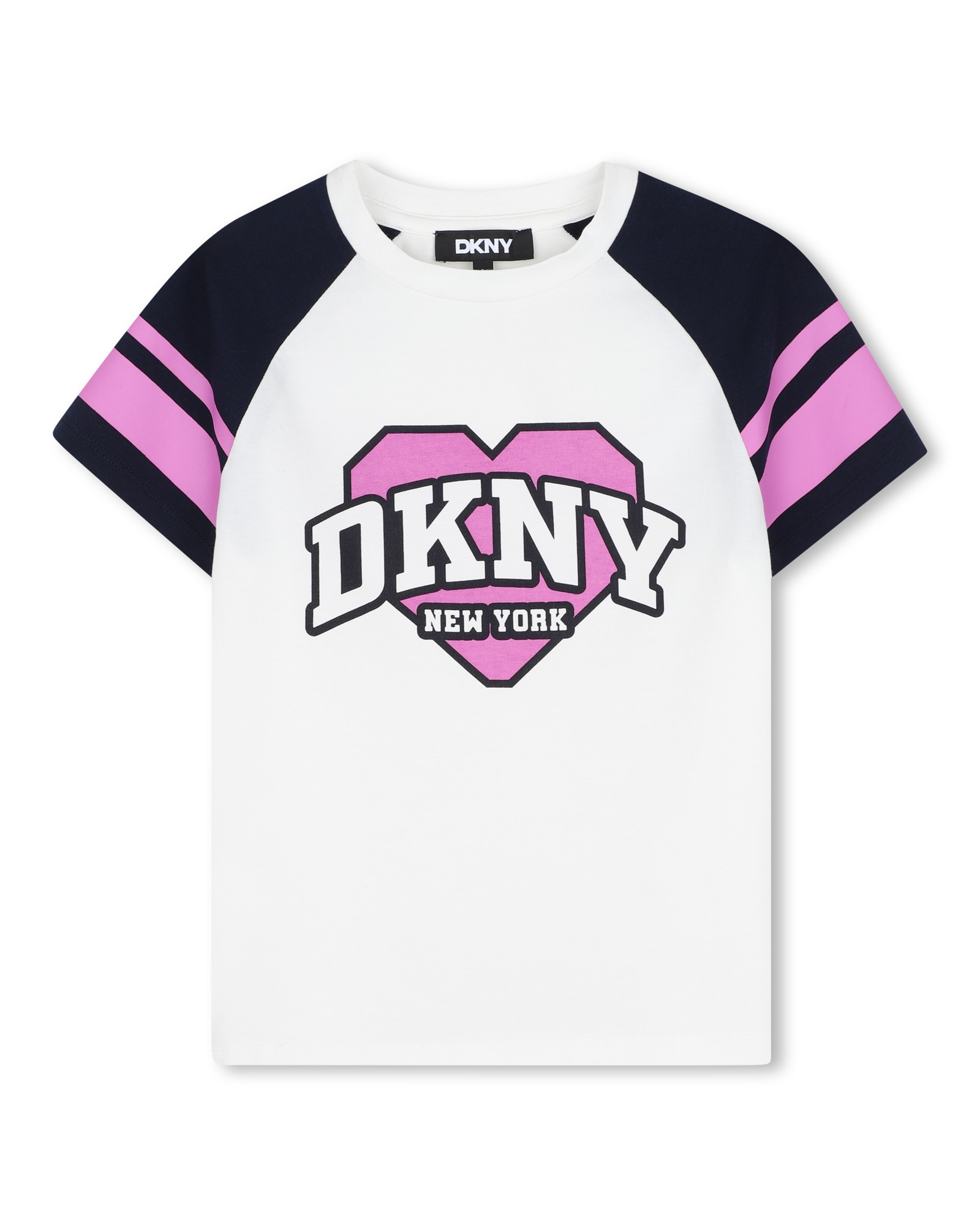 Imagen 0 de Camiseta de niña de manga corta con estampado grande Blanco