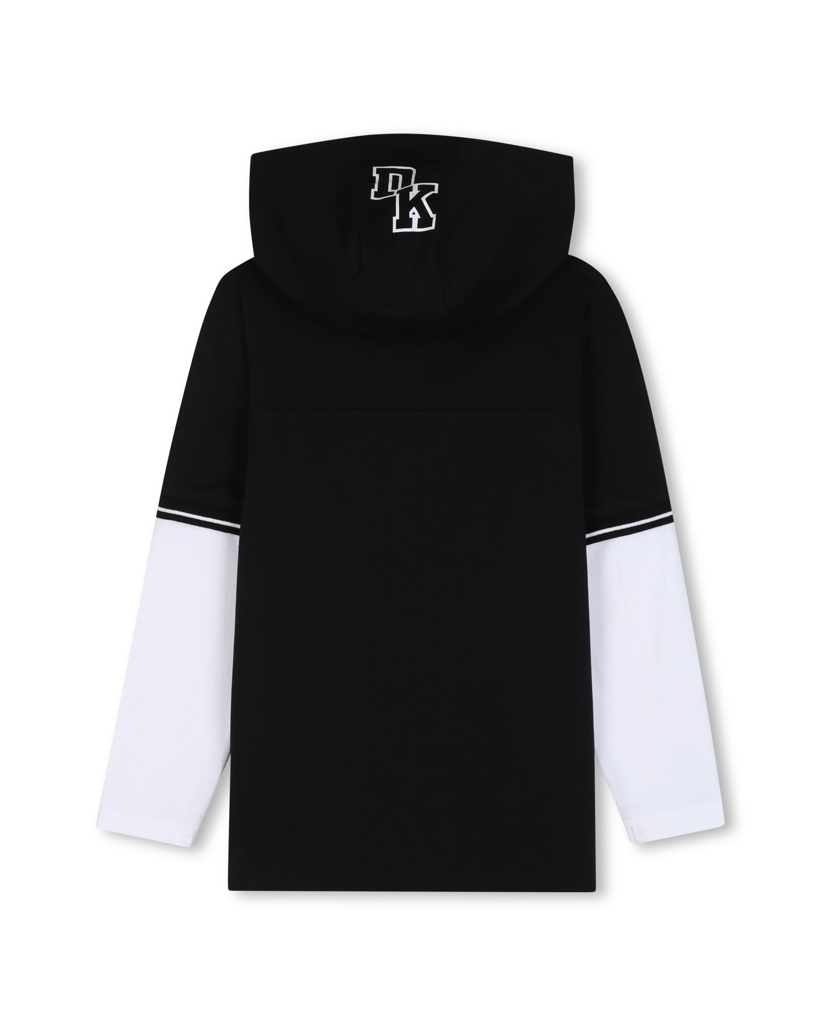 Camiseta de niño de manga larga con estampado grande - DKNY - Negro Negro-3
