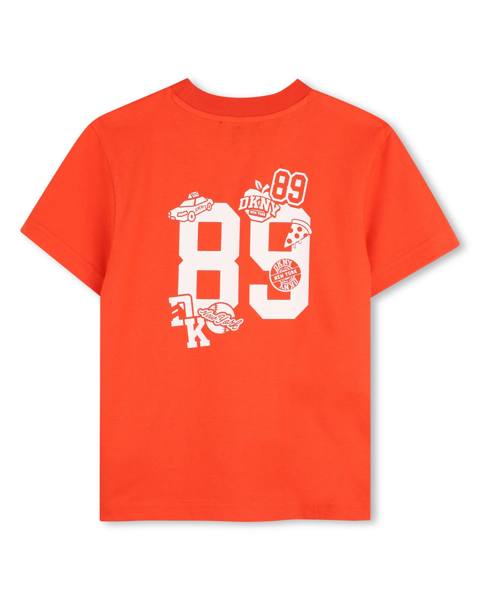 Camiseta de niño de manga corta con estampado grande - DKNY - Rojo Rojo-3