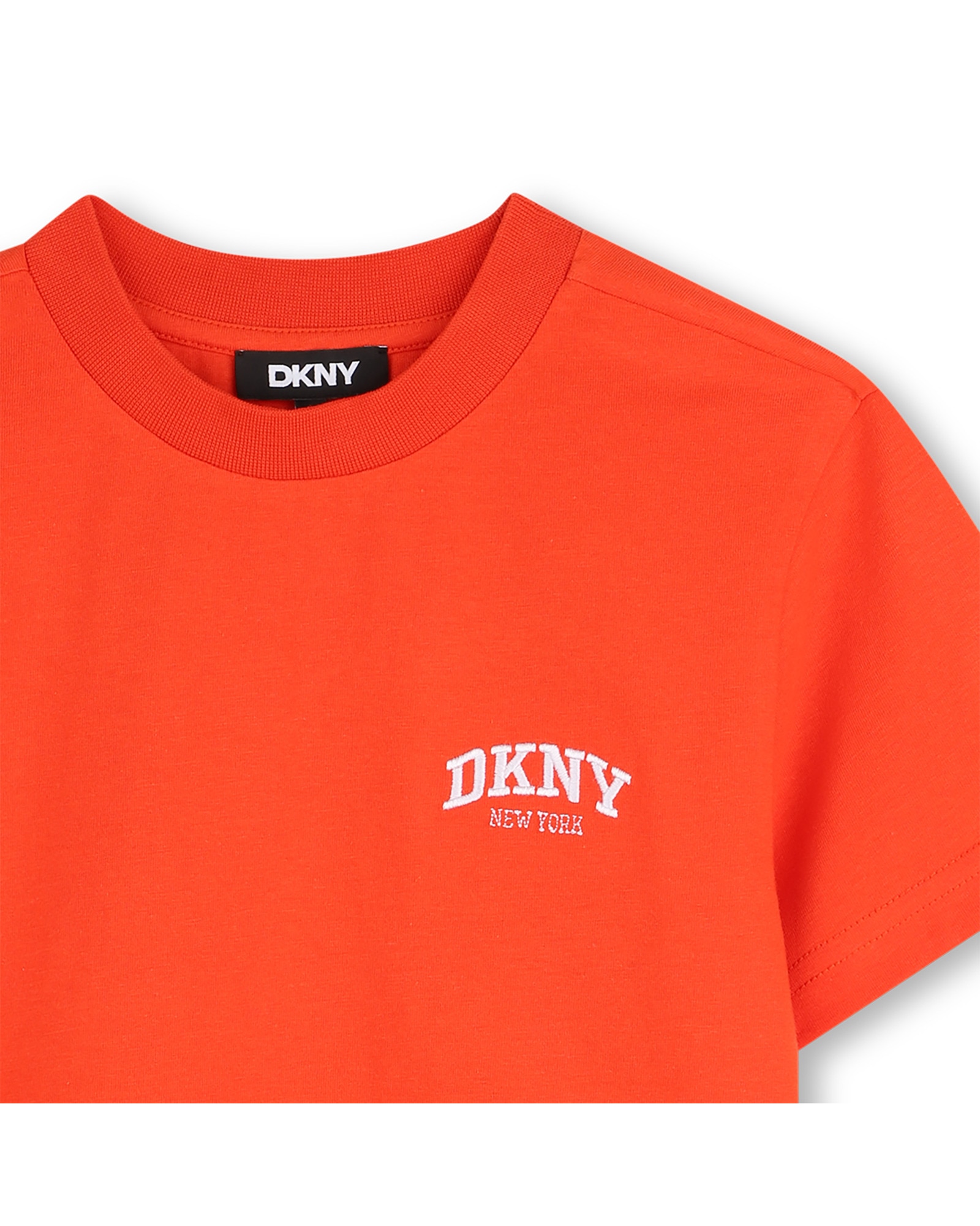 Camiseta de niño de manga corta con estampado grande - DKNY - Rojo Rojo-2