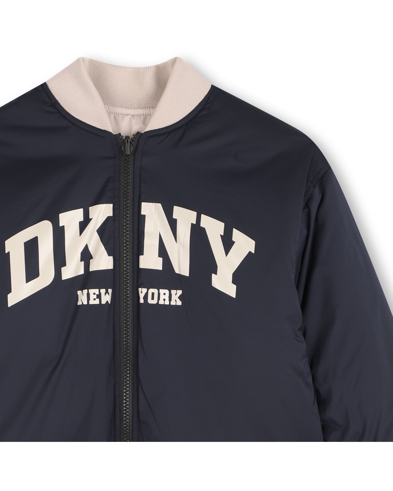 Cazadora de niño con estampado grande - DKNY - Beige Beige-5