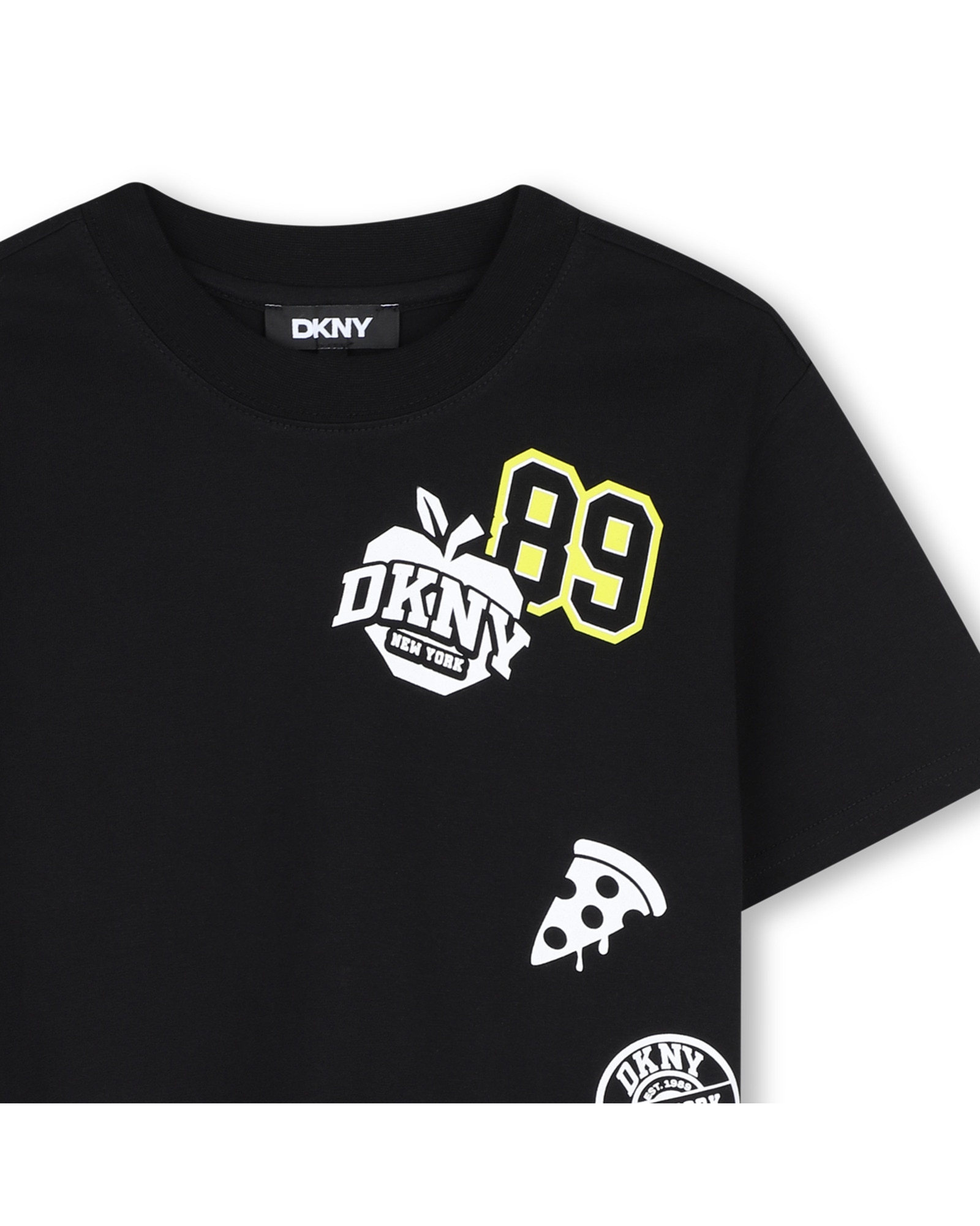 Camiseta de niño de manga corta con fantasía - DKNY - Negro Negro-2