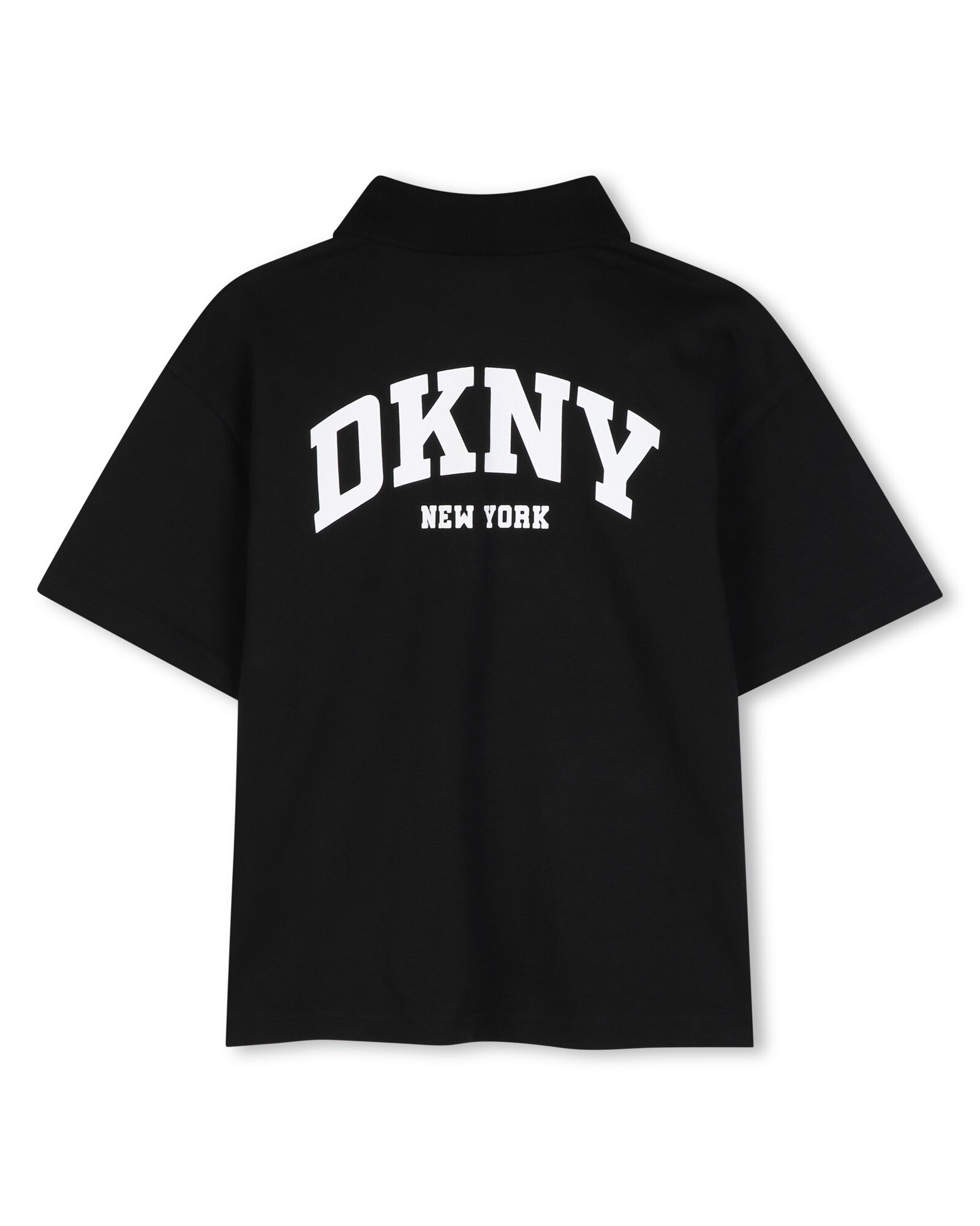 Polo de niño de manga corta con estampado grande - DKNY - Negro Negro-3
