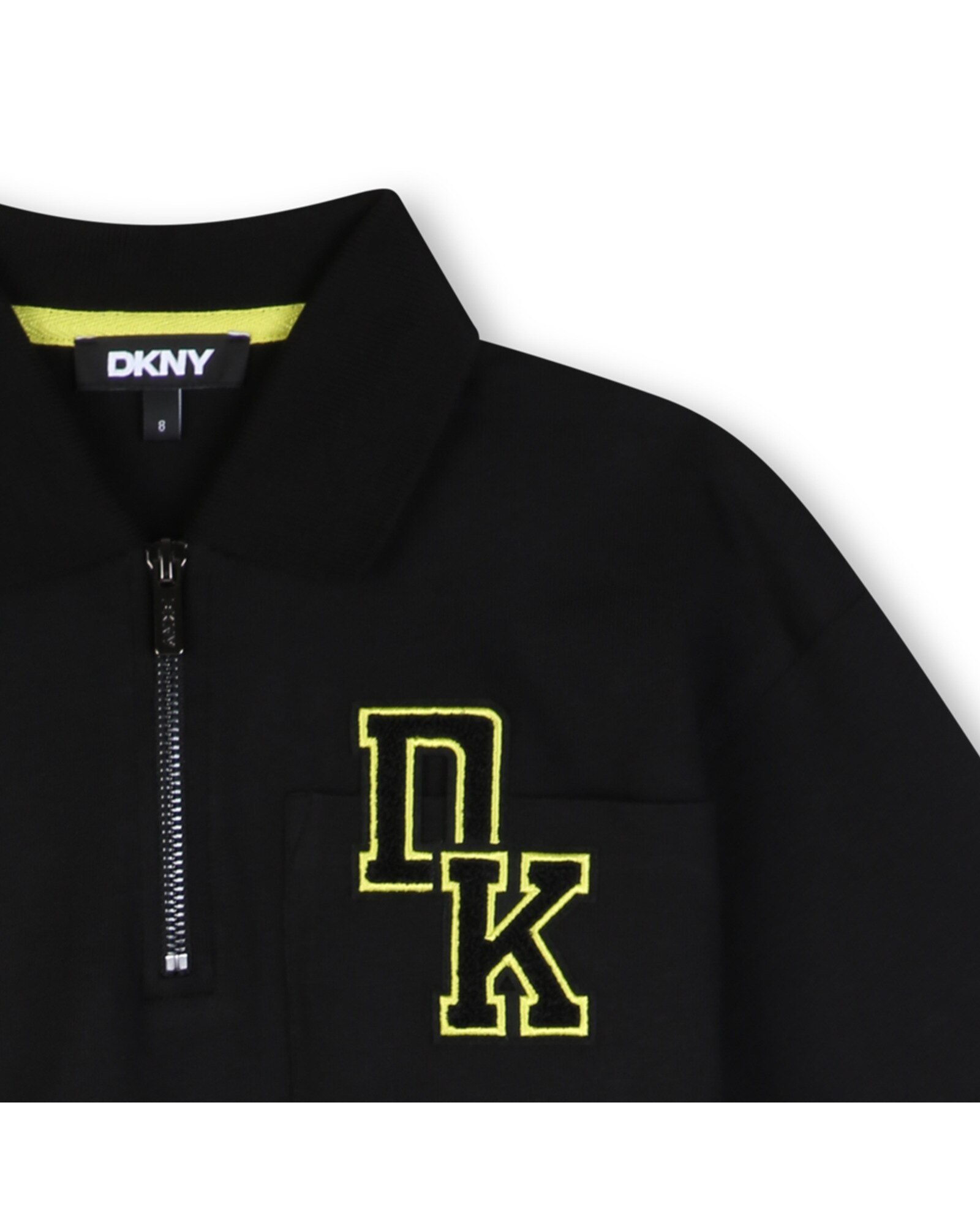 Polo de niño de manga corta con estampado grande - DKNY - Negro Negro-2
