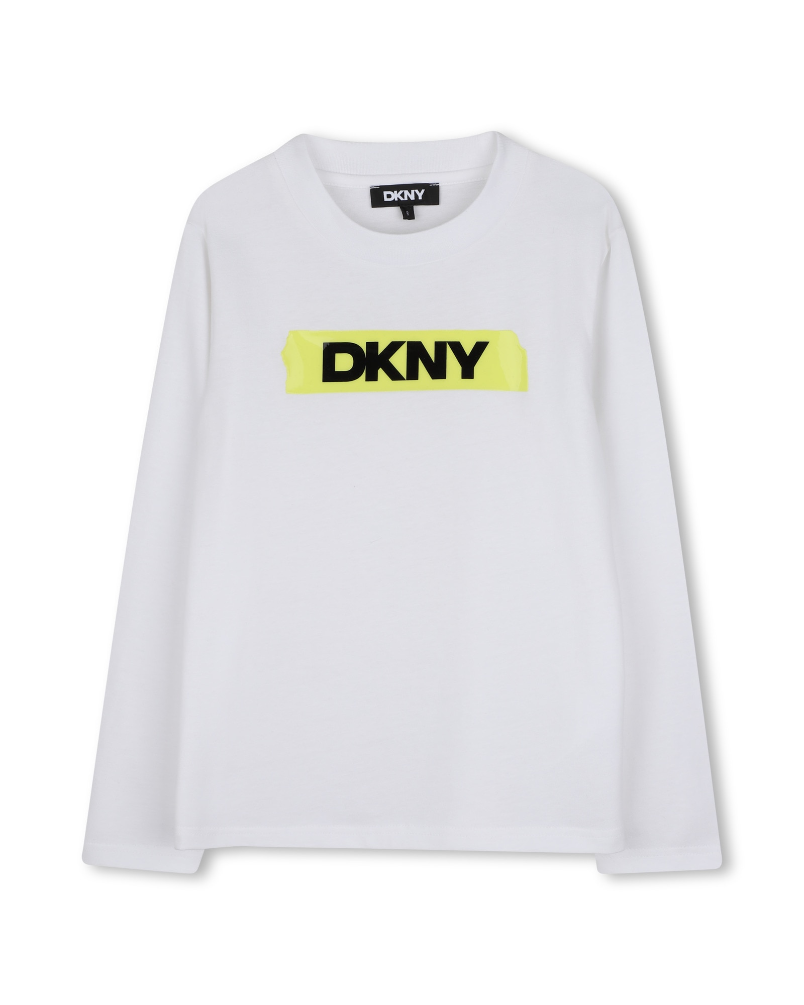Imagen 0 de Camiseta de niño de manga larga con estampado grande Blanco