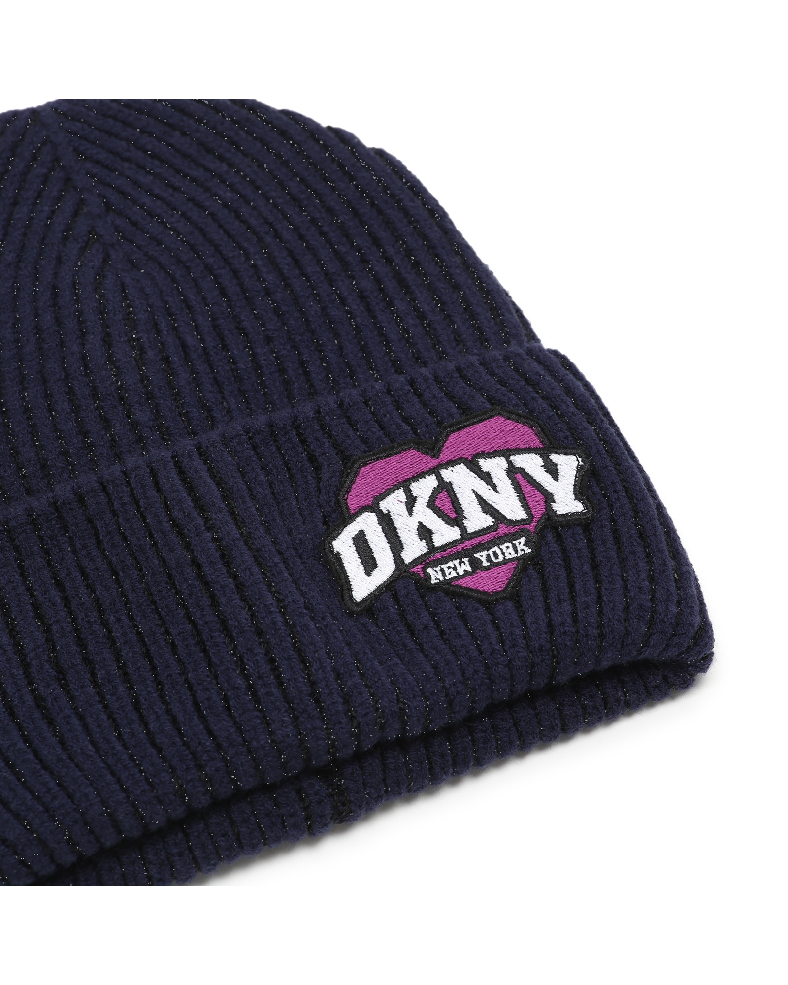 Gorro de niña con estampado grande - DKNY - Azul Azul-3
