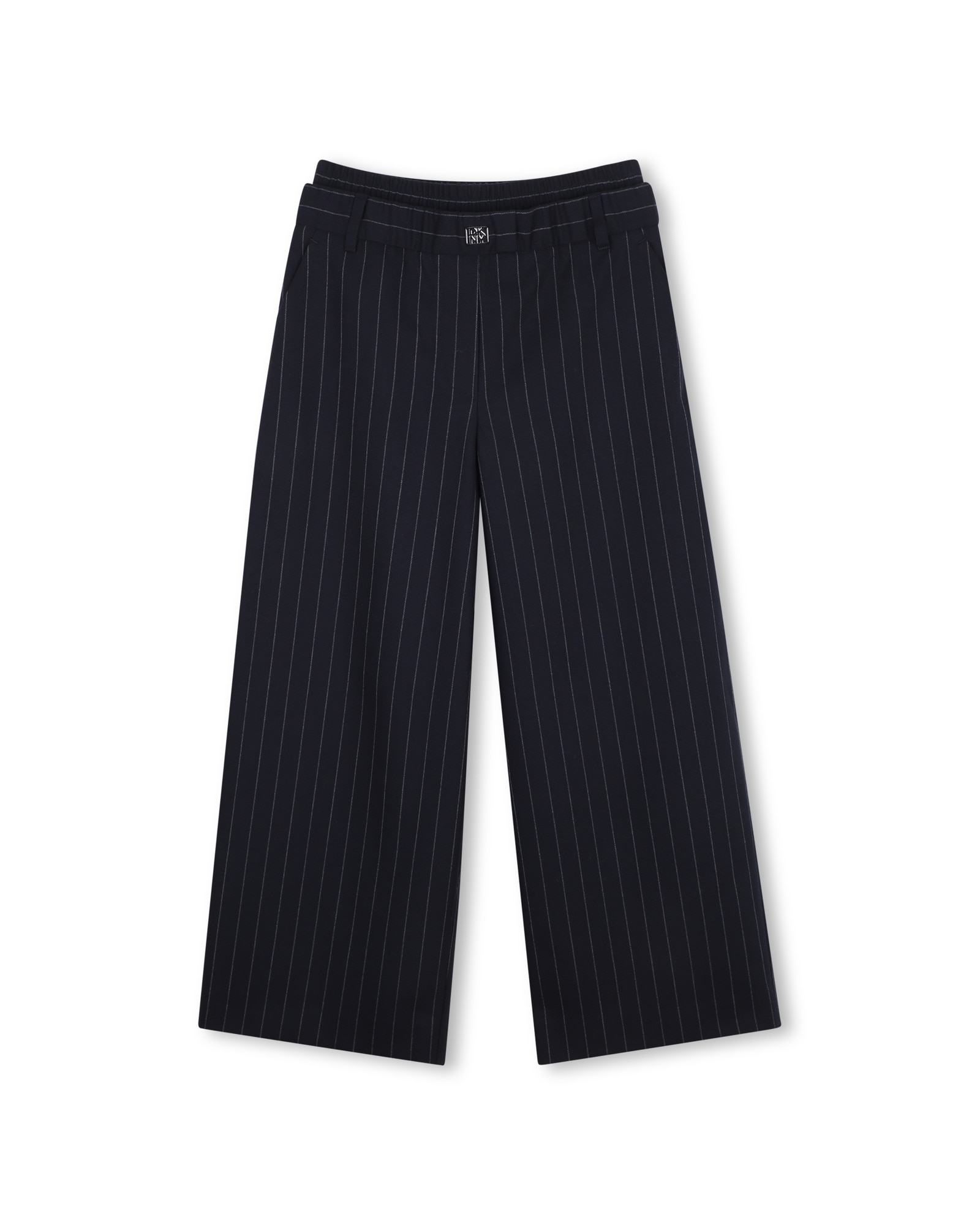 Pantalón cinco bolsillos de niña con rayas - DKNY - Azul marino Azul marino-1