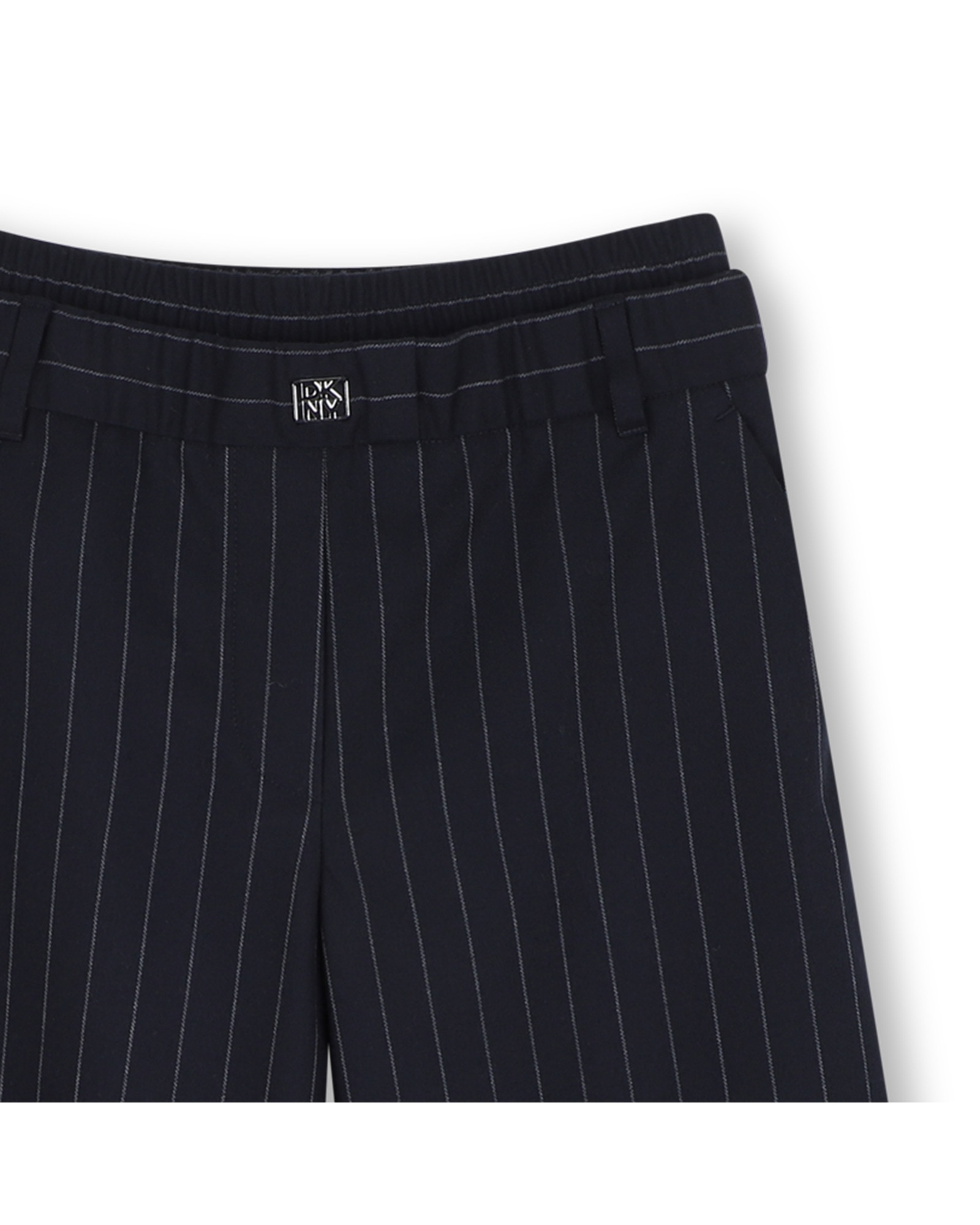 Pantalón cinco bolsillos de niña con rayas - DKNY - Azul marino Azul marino-2
