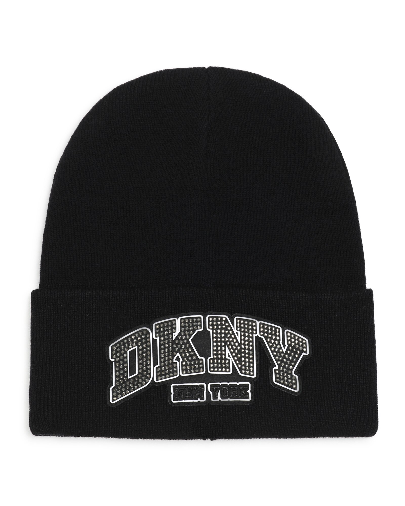 Imagen 0 de Gorro de niña con estampado grande Negro