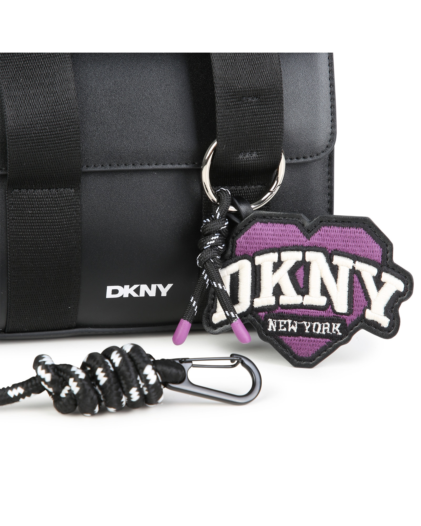 Bolso de niña con estampado grande - DKNY - Negro Negro-4