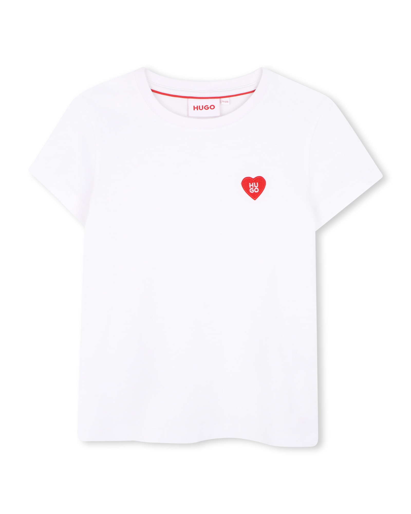 Imagen 0 de Camiseta de niña de manga corta liso Blanco