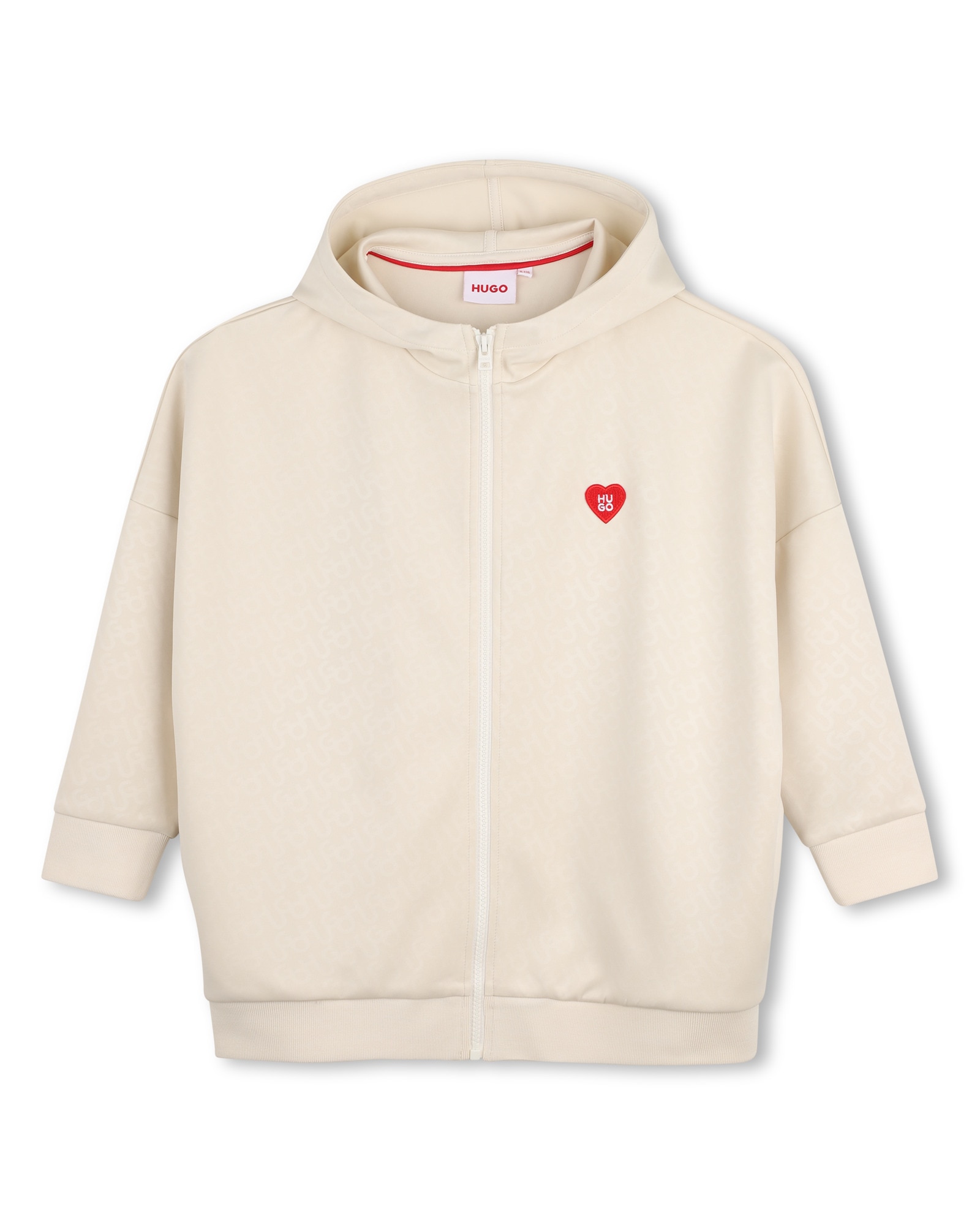 Imagen 1 de Sudadera con capucha de niña liso Crudo