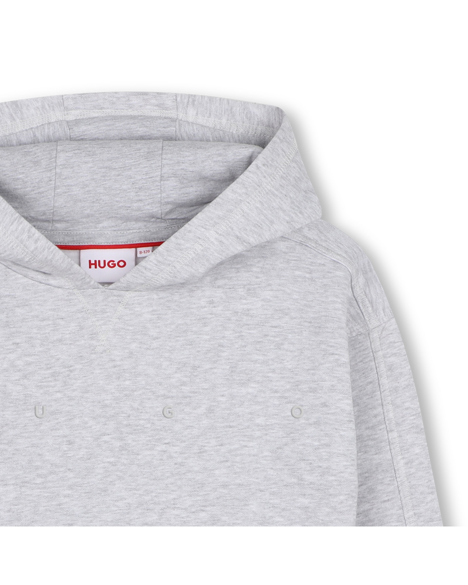 Imagen 2 de Sudadera con capucha de niño liso - Hugo - Gris claro Gris claro