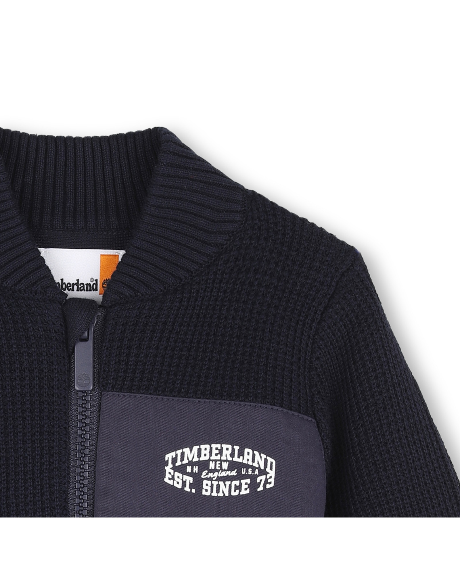 Chaqueta de punto de bebé niño con cuadros - Timberland - Azul marino Azul marino-2