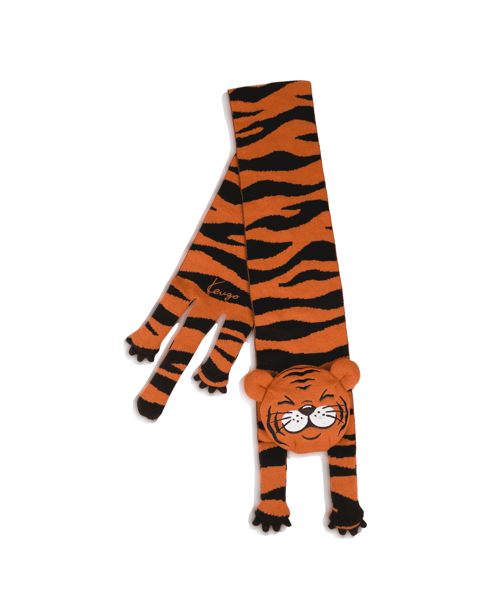 Bufanda de niño con estampado animal - Kenzo Kids - Naranja Naranja-2