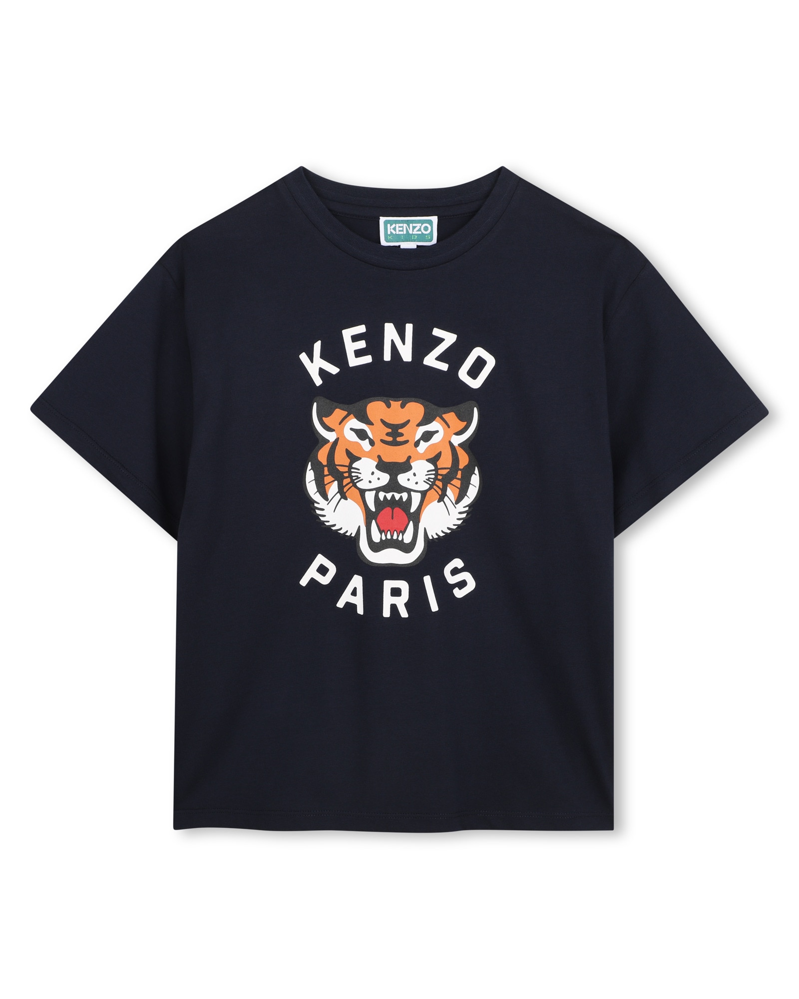 Imagen 1 de Camiseta de niño de manga corta con estampado grande - Kenzo Kids - Azul marino Azul marino