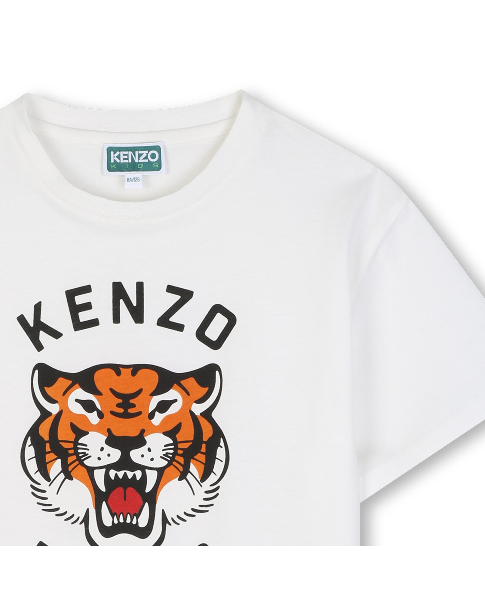 Imagen 2 de Camiseta de niño de manga corta con estampado grande - Kenzo Kids - Blanco Blanco