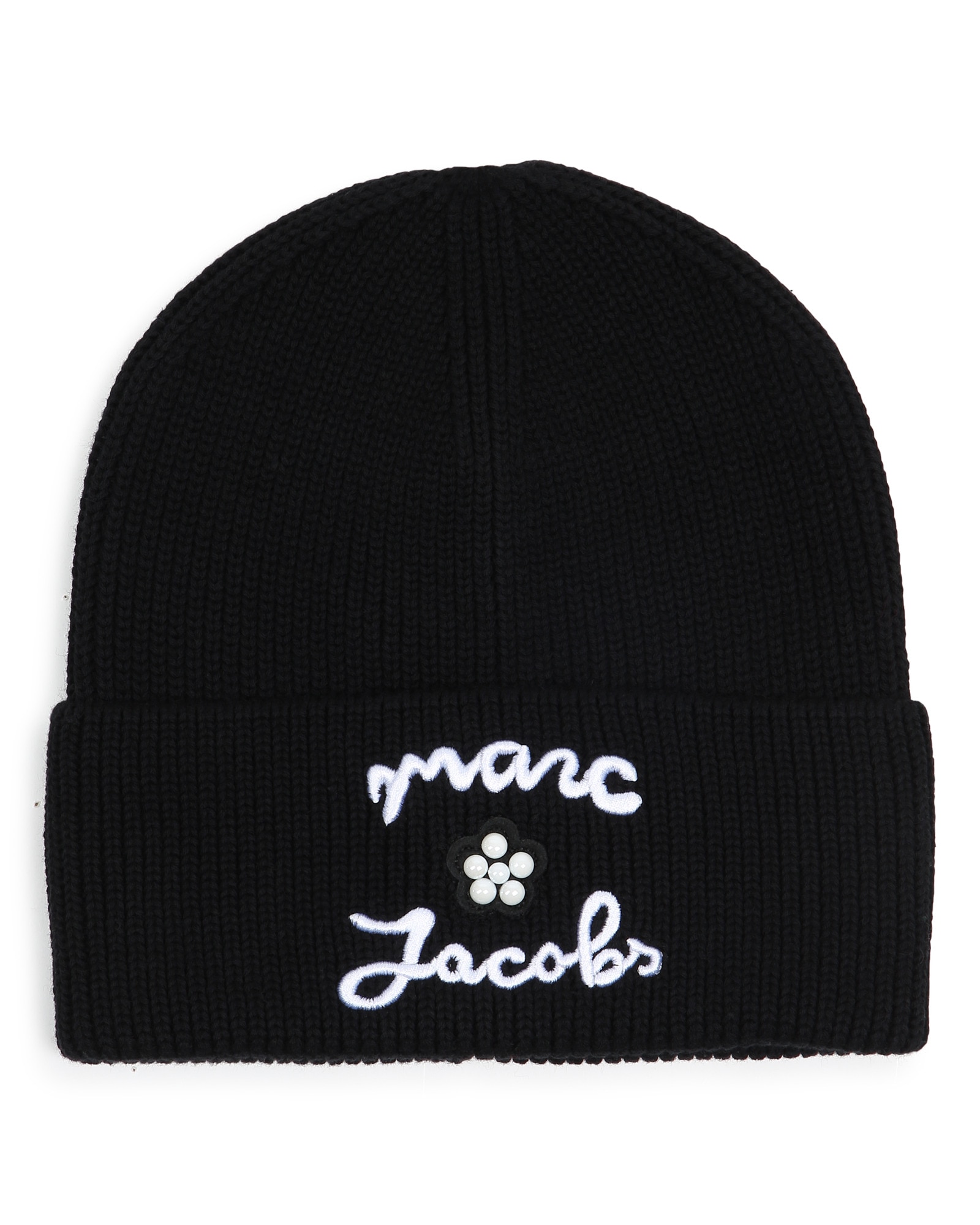 Imagen 0 de Gorro de niña con estampado grande Negro