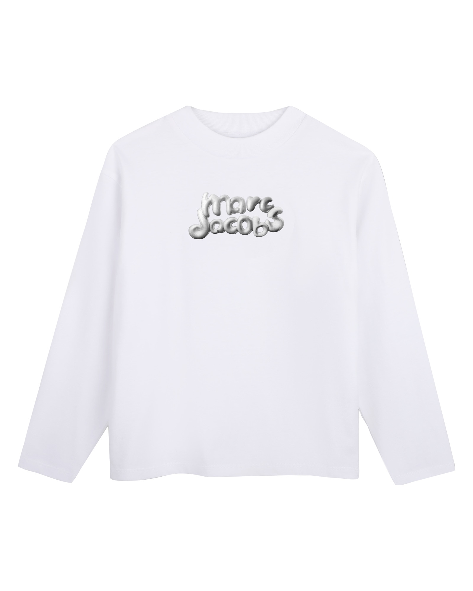 Imagen 1 de Camiseta de niña de manga larga con estampado grande Blanco