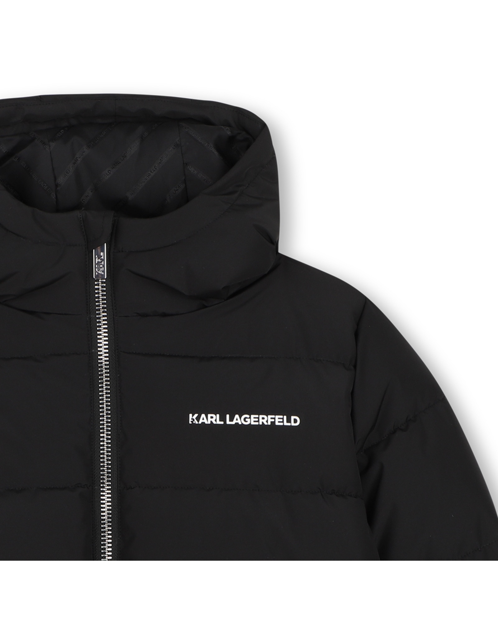 Imagen 2 de Abrigo de niño con estampado grande - Karl Lagerfeld Kids - Negro Negro