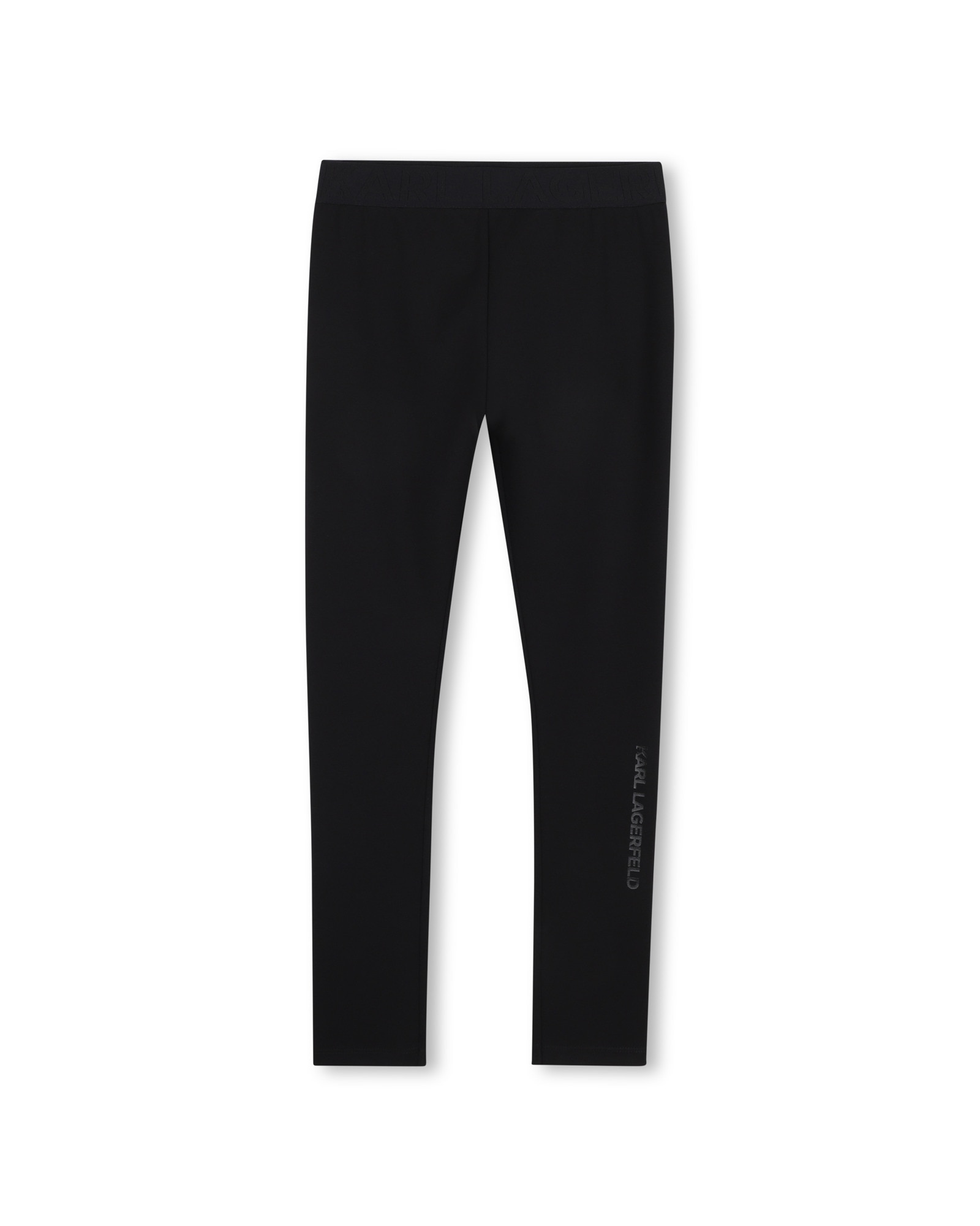 Pantalón deportivo de niña liso - Karl Lagerfeld Kids - Negro Negro-1