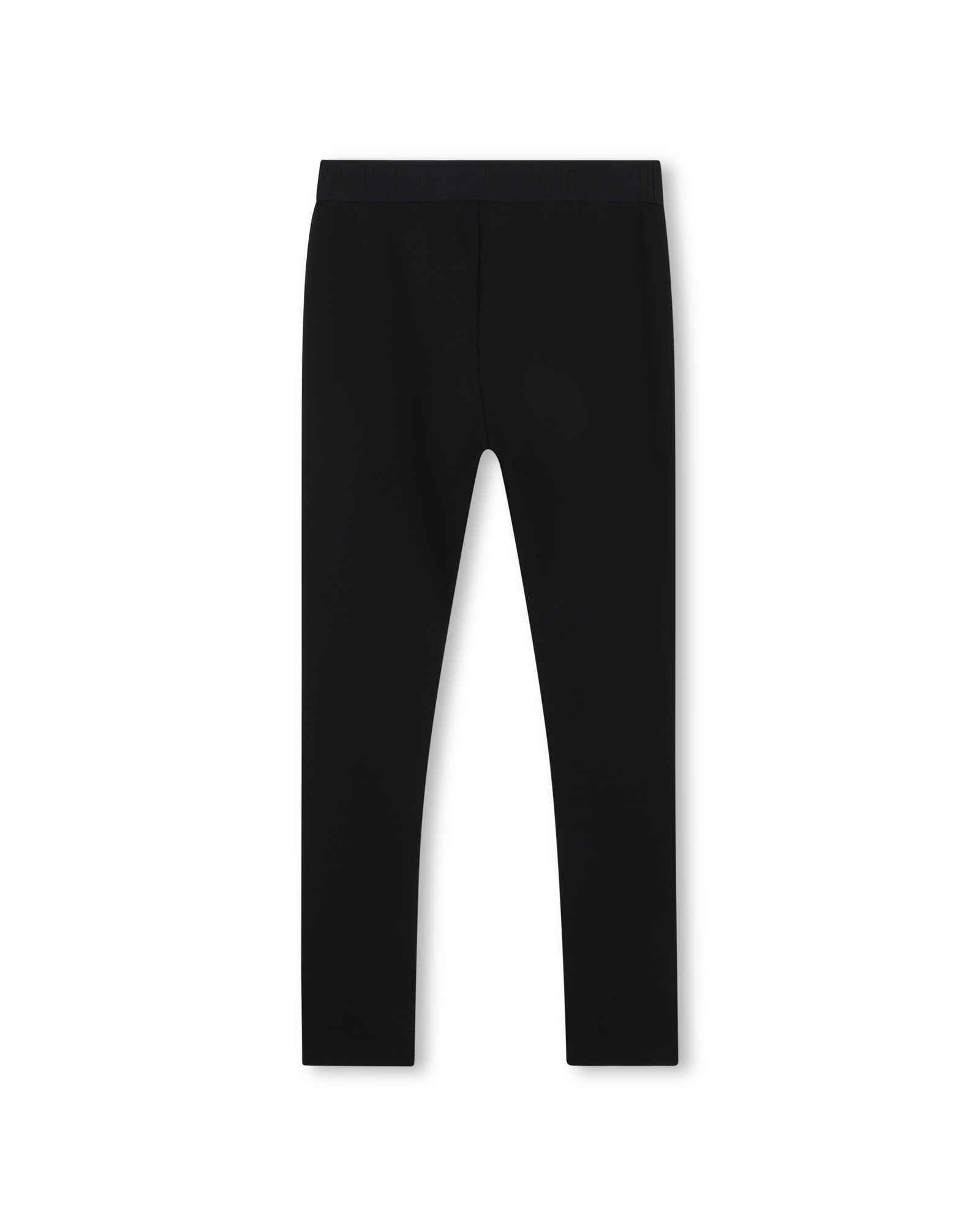 Pantalón deportivo de niña liso - Karl Lagerfeld Kids - Negro Negro-3
