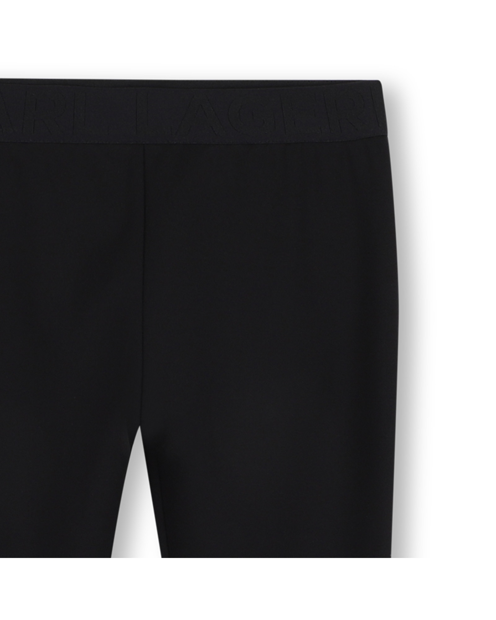 Pantalón deportivo de niña liso - Karl Lagerfeld Kids - Negro Negro-2