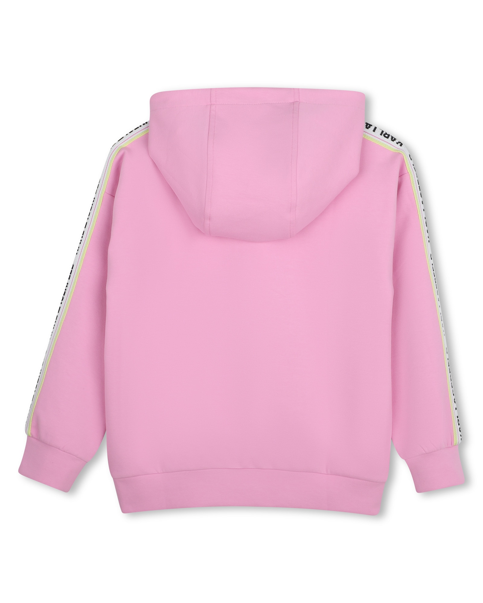 Sudadera con capucha de niña con estampado grande - Karl Lagerfeld Kids - Rosa Rosa-3