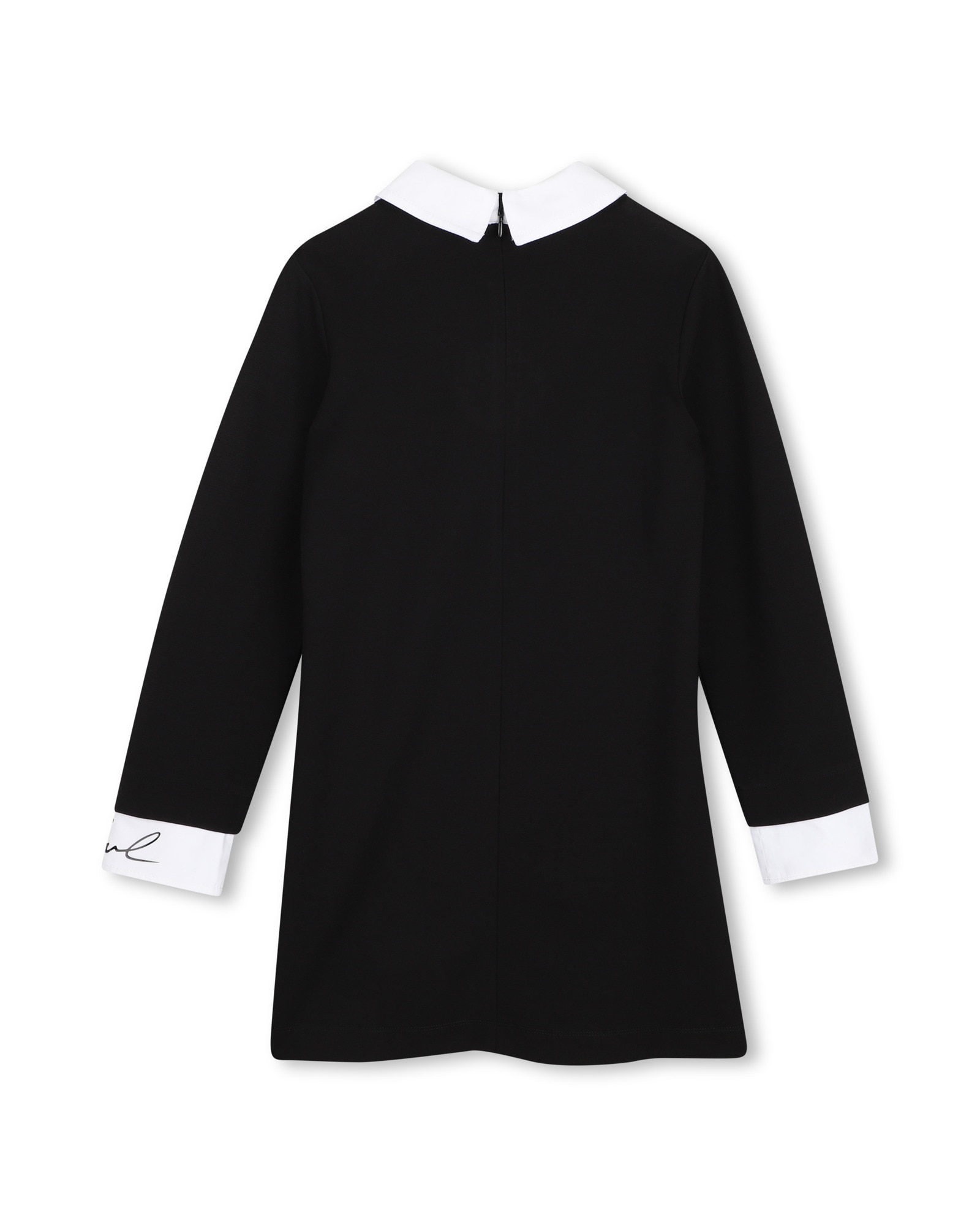 Imagen 3 de Vestido de niña de manga larga con fantasía - Karl Lagerfeld Kids - Negro Negro