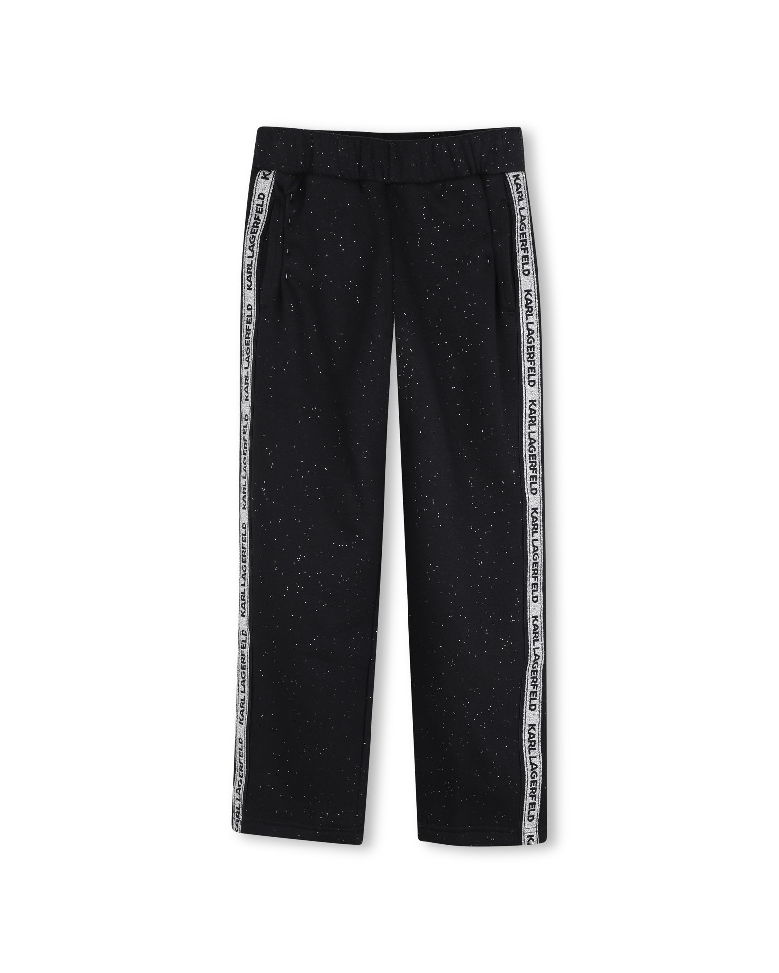 Imagen 0 de Pantalón deportivo de niña con estampado grande Negro
