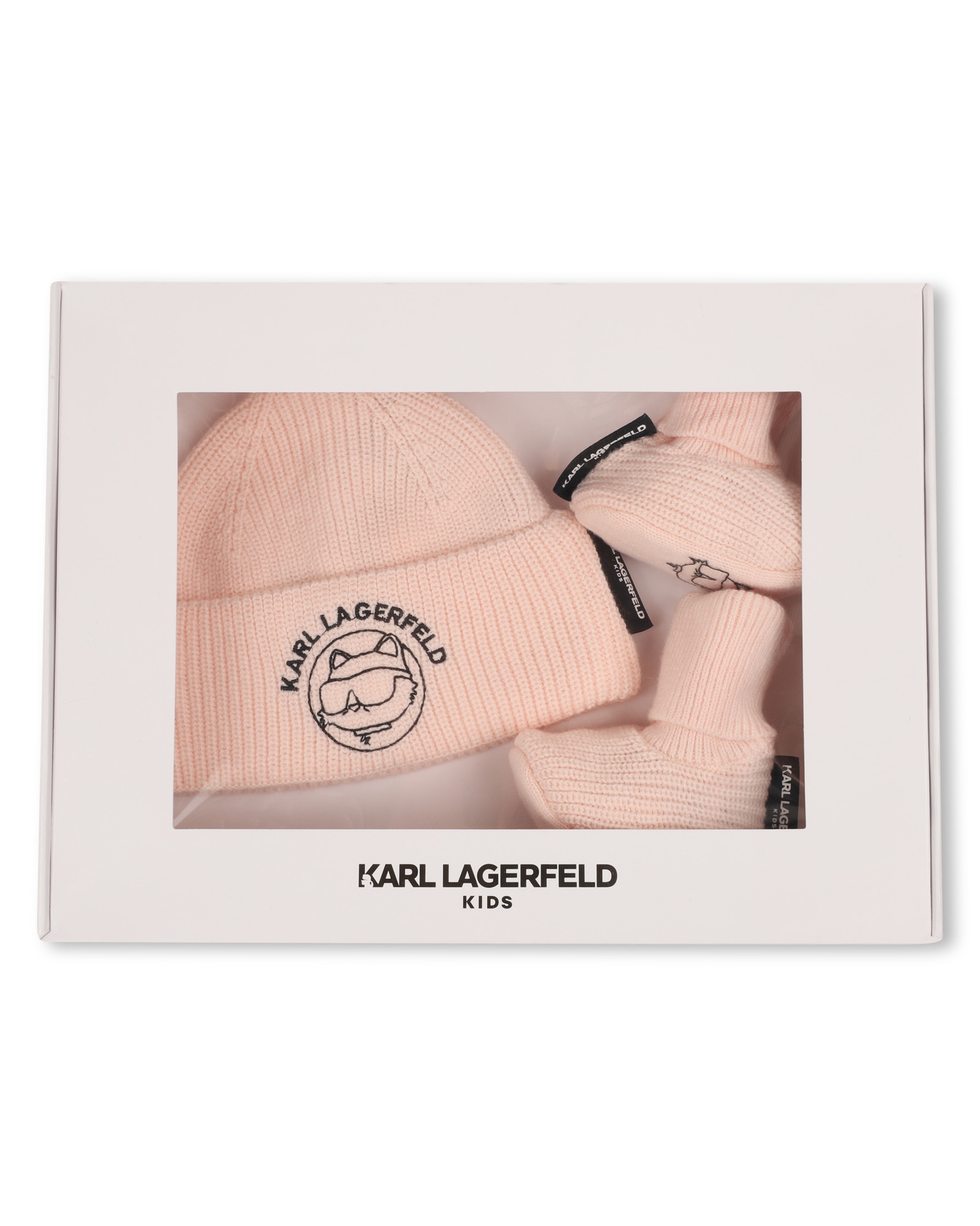 Gorro de bebé niño liso - Karl Lagerfeld Kids - Rosa Rosa-4