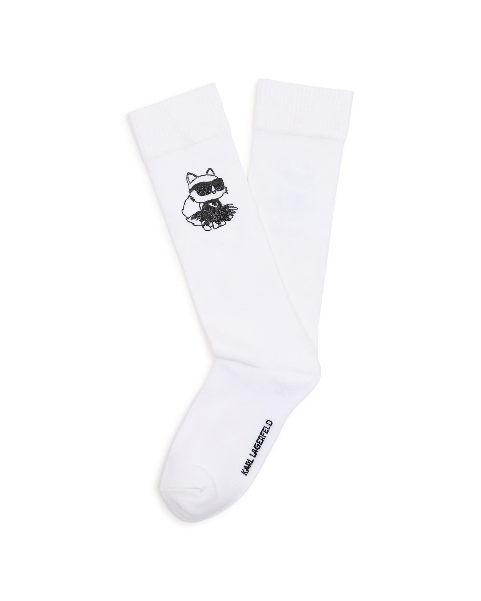 Calcetines de niña liso - Karl Lagerfeld Kids - Blanco Blanco-1
