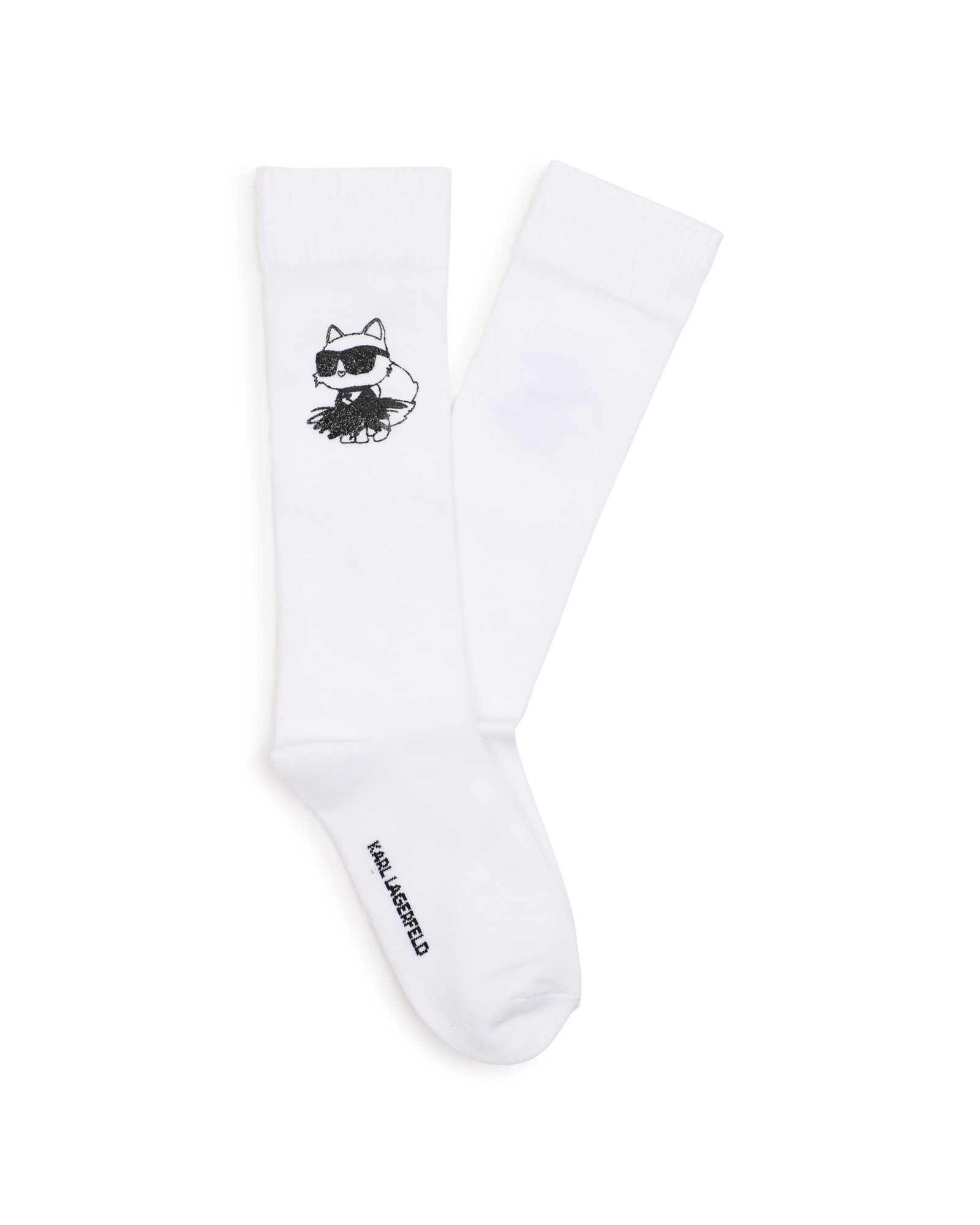 Calcetines de niña liso - Karl Lagerfeld Kids - Blanco Blanco-3