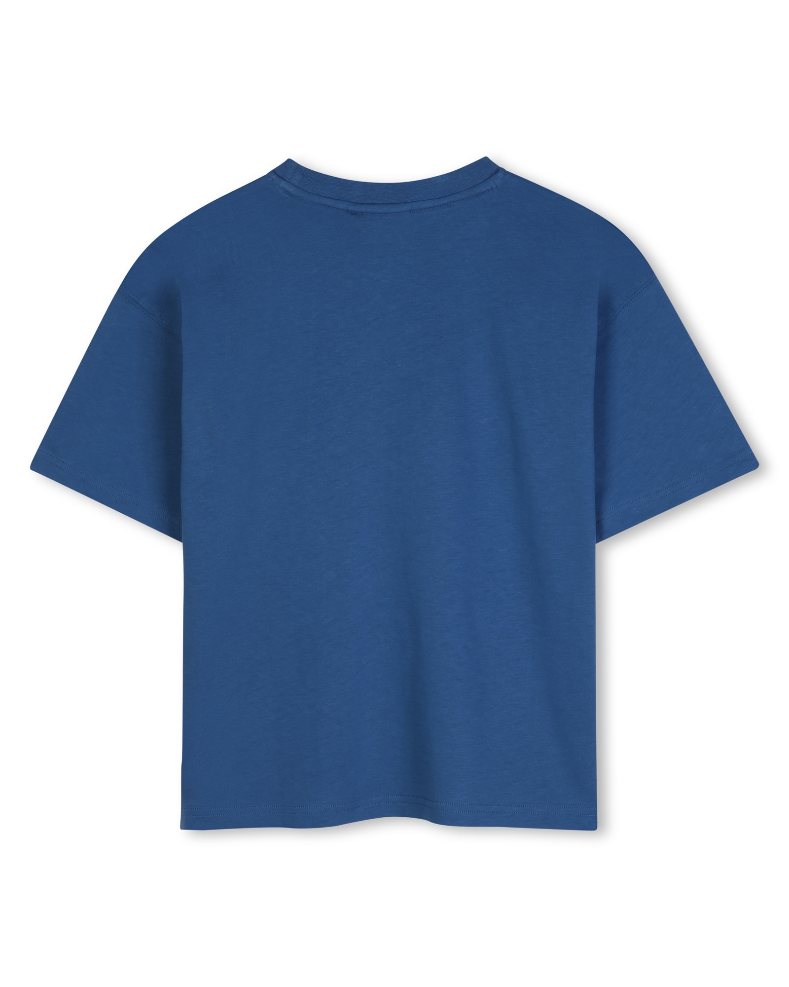 Camiseta de niño de manga corta liso - Hugo - Azul marino Azul marino-3