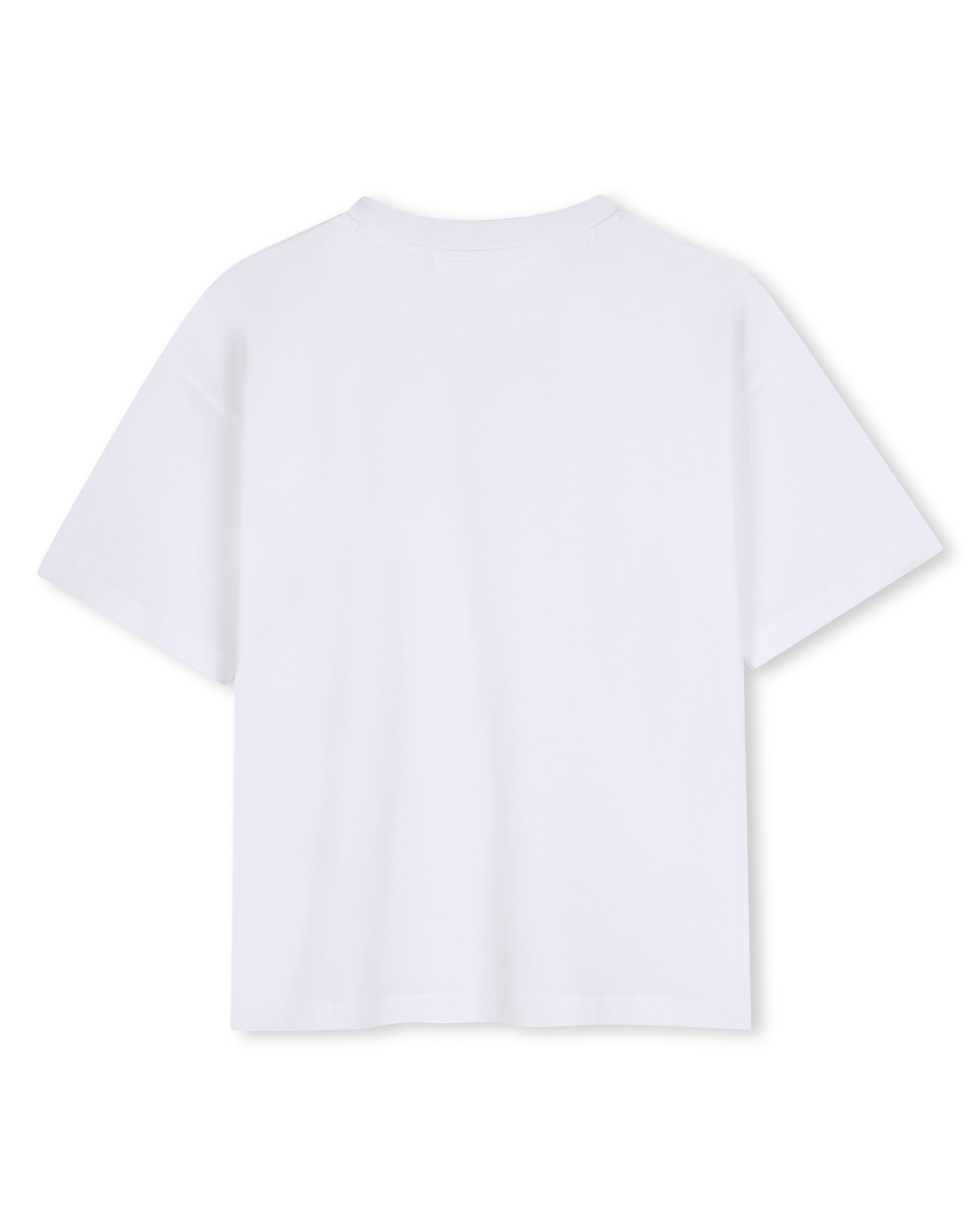 Camiseta de niño de manga corta liso - Hugo - Blanco Blanco-3