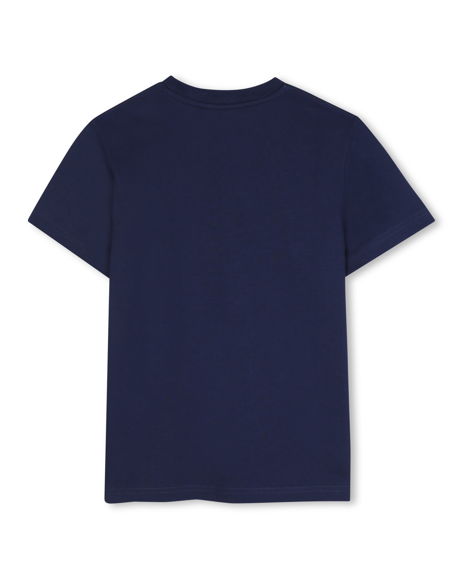 Imagen 3 de Camiseta de niño de manga corta liso - Hugo - Azul marino Azul marino