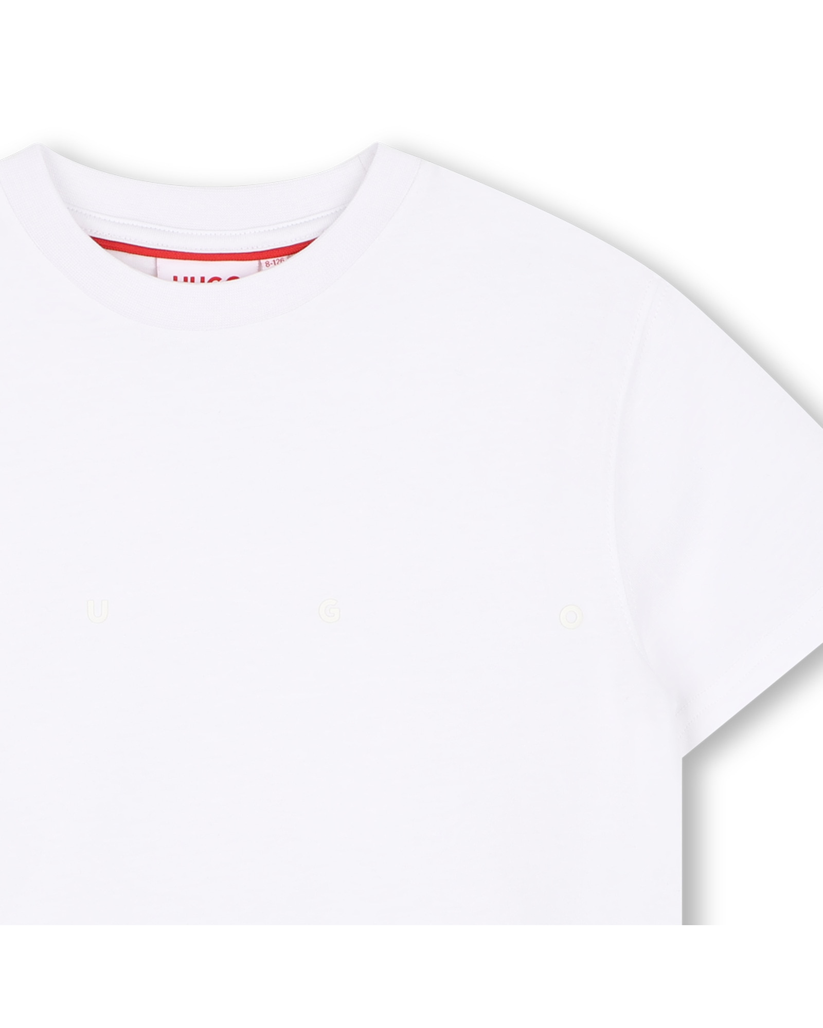 Imagen 4 de Camiseta de niño de manga corta liso - Hugo - Blanco Blanco