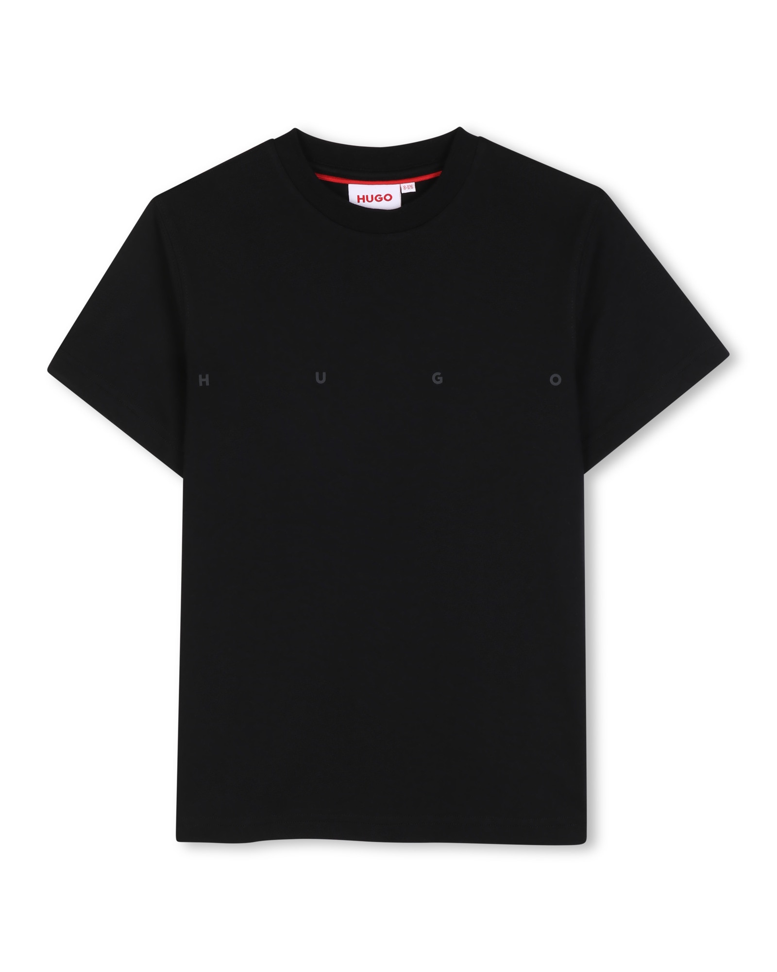 Imagen 1 de Camiseta de niño de manga corta liso - Hugo - Negro Negro
