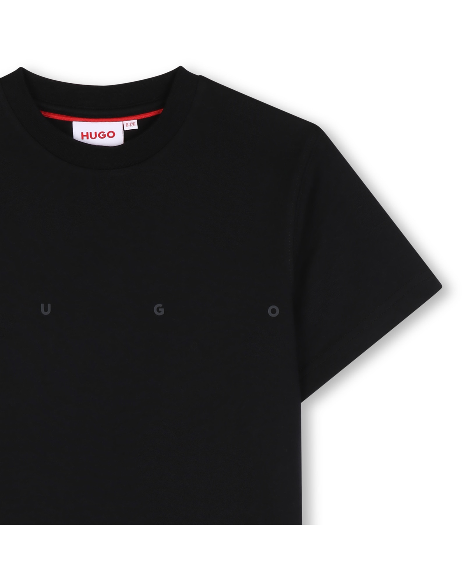 Imagen 2 de Camiseta de niño de manga corta liso - Hugo - Negro Negro