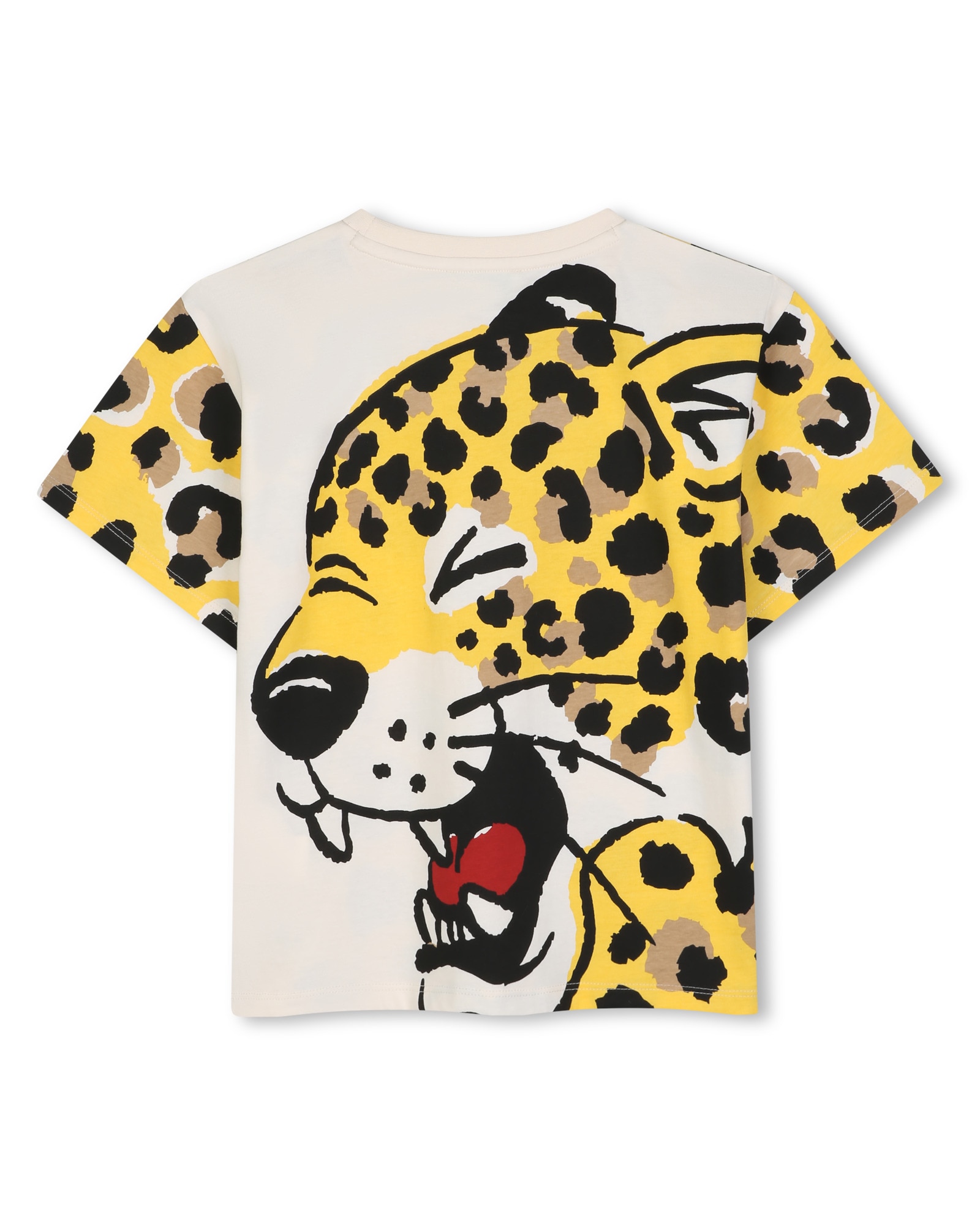 Camiseta de niño de manga corta con estampado animal - Kenzo Kids - Amarillo Amarillo-3