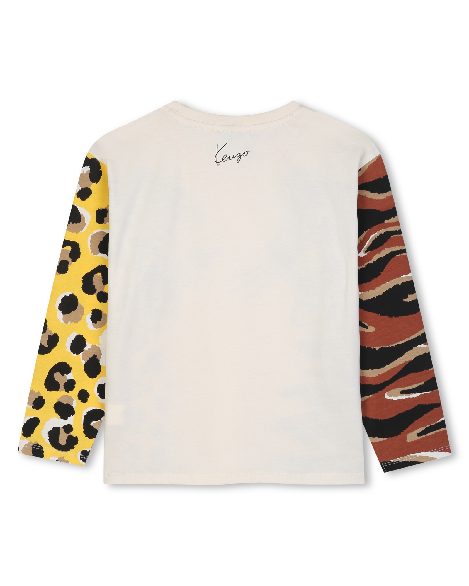 Camiseta de niño de manga larga con estampado animal - Kenzo Kids - Marrón claro Marrón claro-3