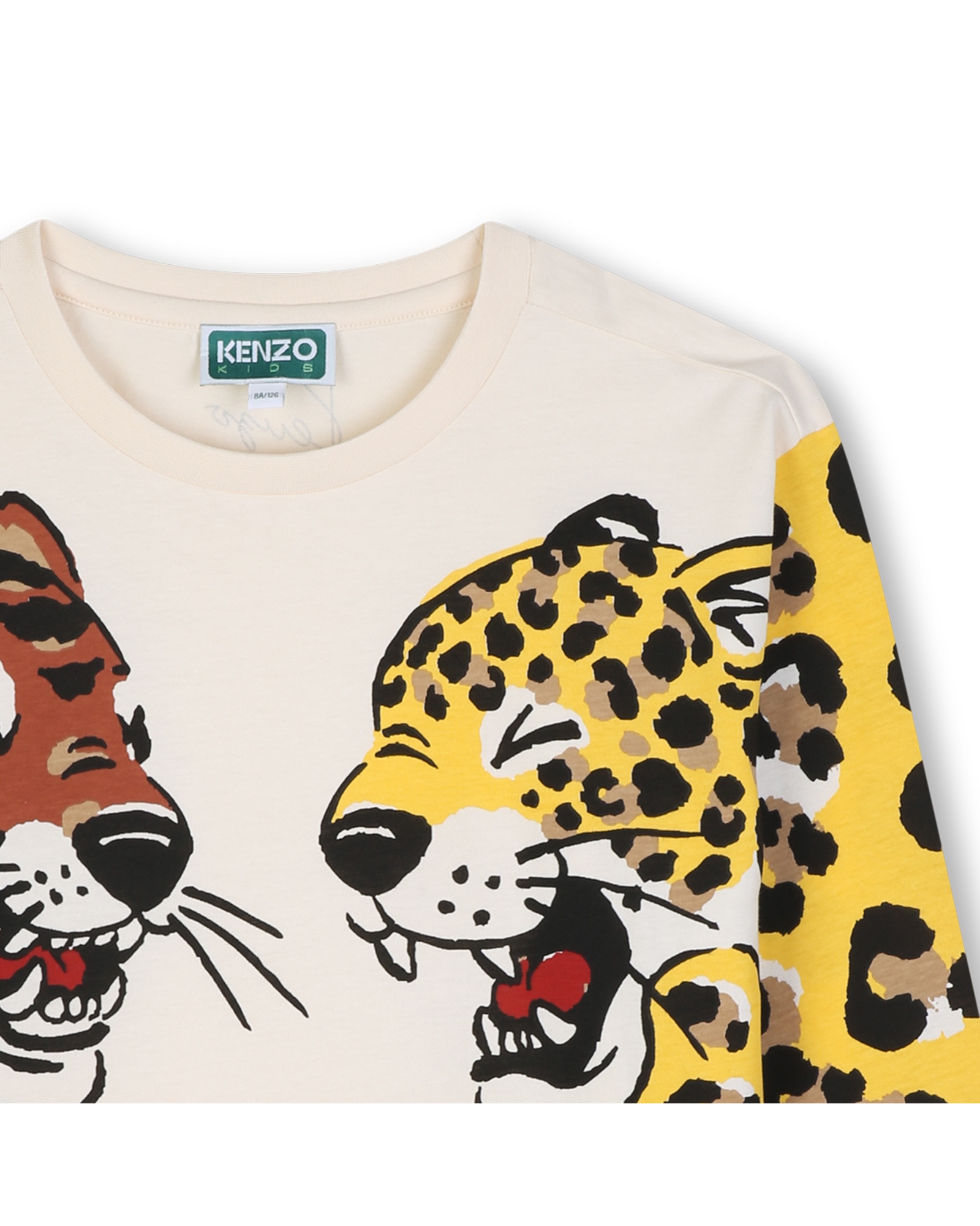 Camiseta de niño de manga larga con estampado animal - Kenzo Kids - Marrón claro Marrón claro-2