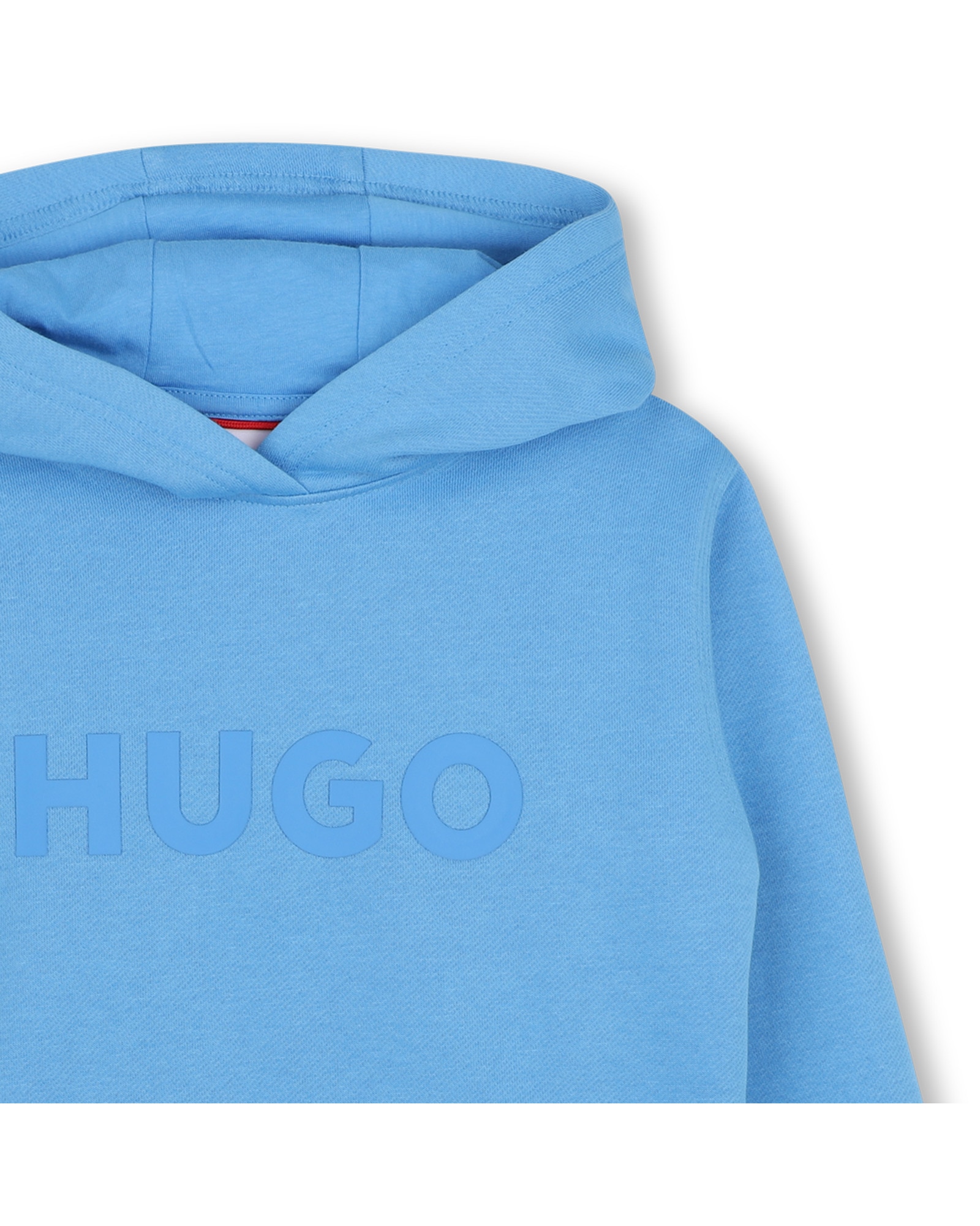 Imagen 2 de Sudadera con capucha de niño liso - Hugo - Azul claro Azul claro