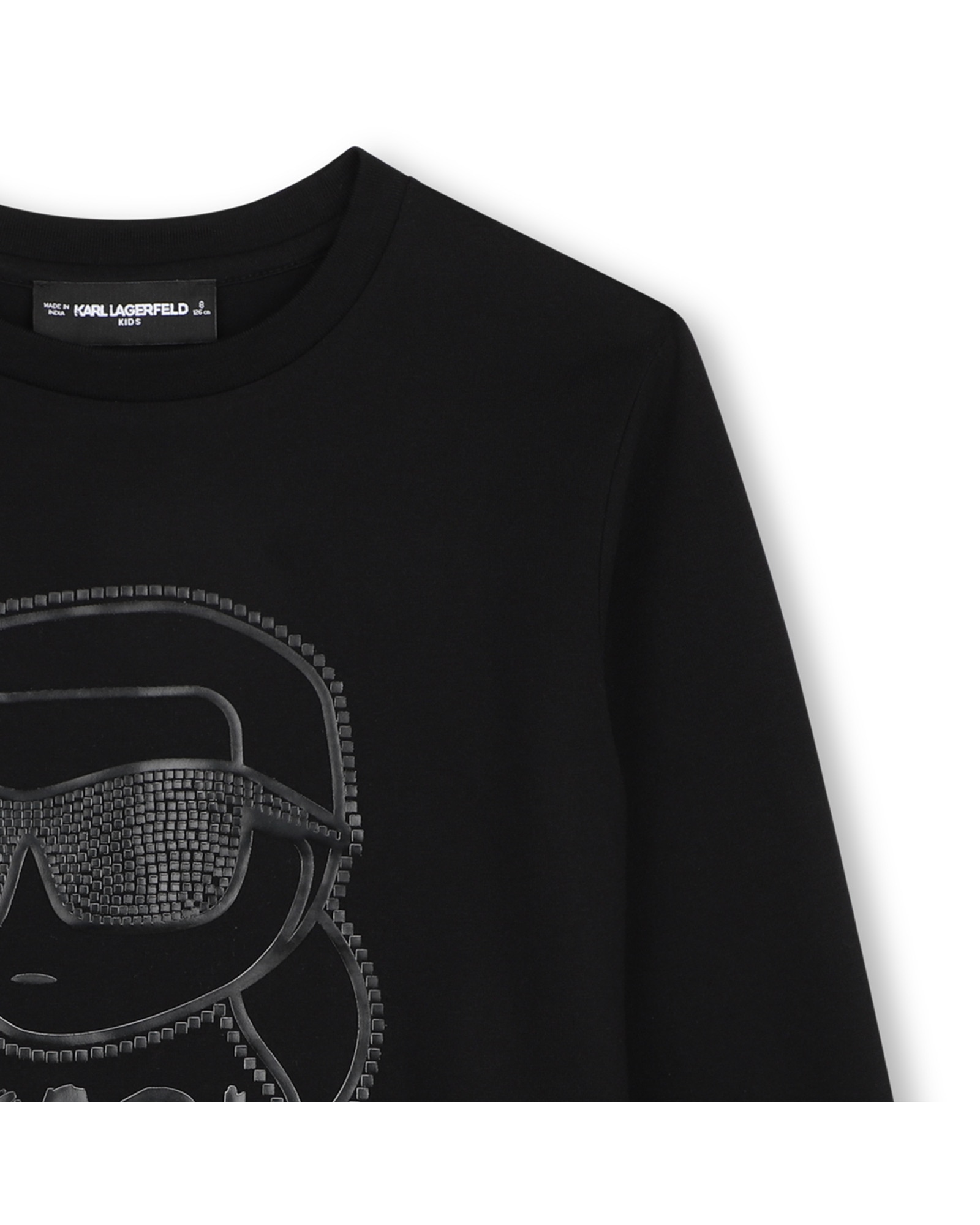 Imagen 2 de Camiseta de niño de manga larga con estampado grande - Karl Lagerfeld Kids - Negro Negro
