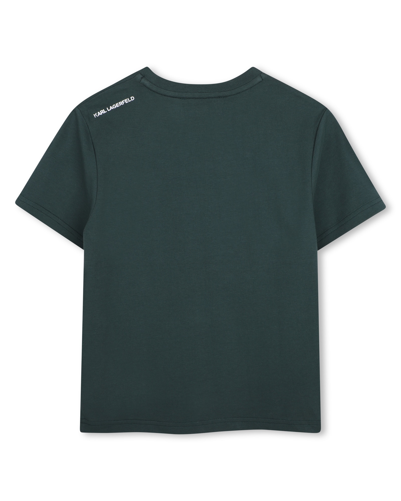 Imagen 3 de Camiseta de niño de manga corta con estampado grande - Karl Lagerfeld Kids - Verde Verde