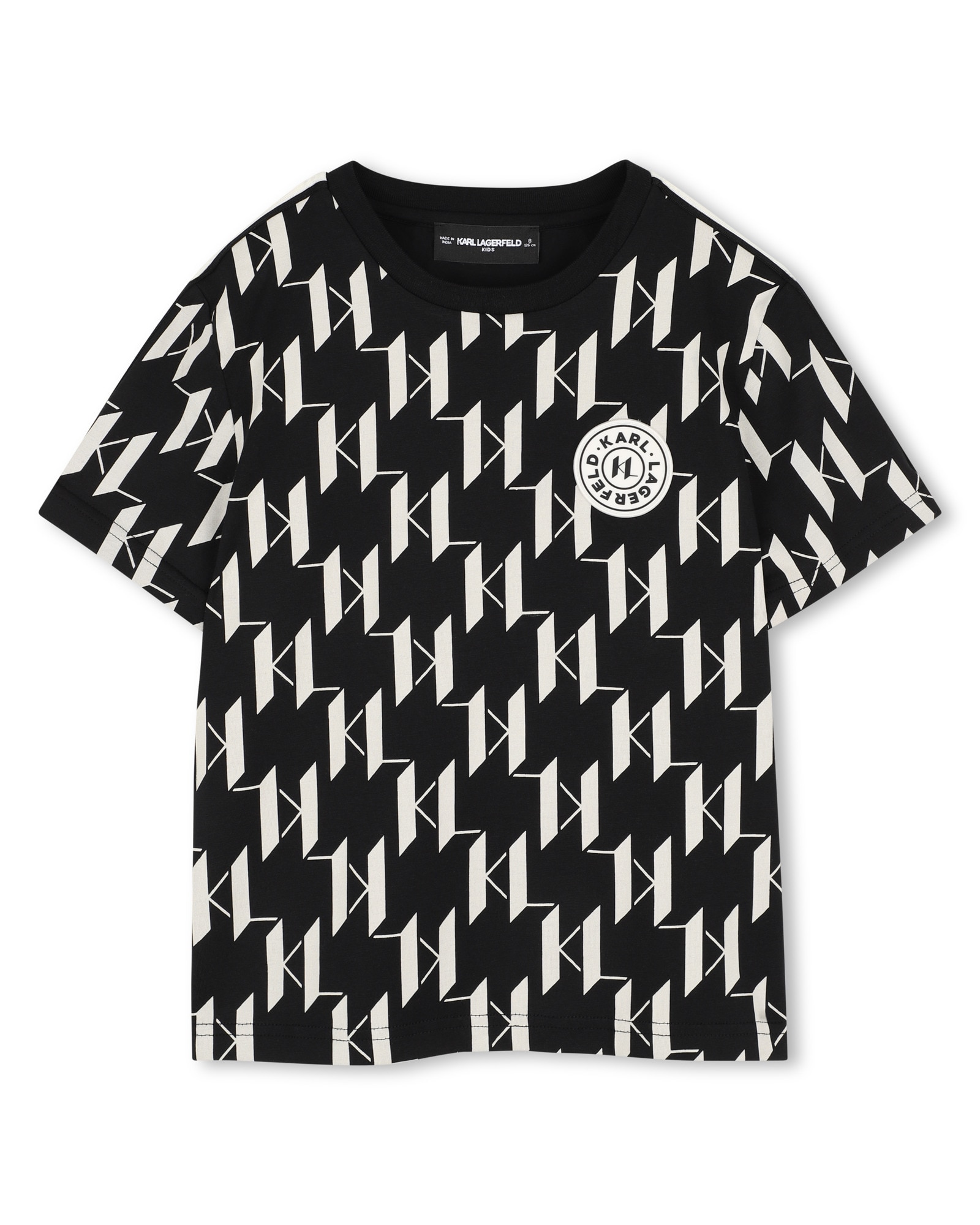 Imagen 1 de Camiseta de niño de manga corta con fantasía Negro