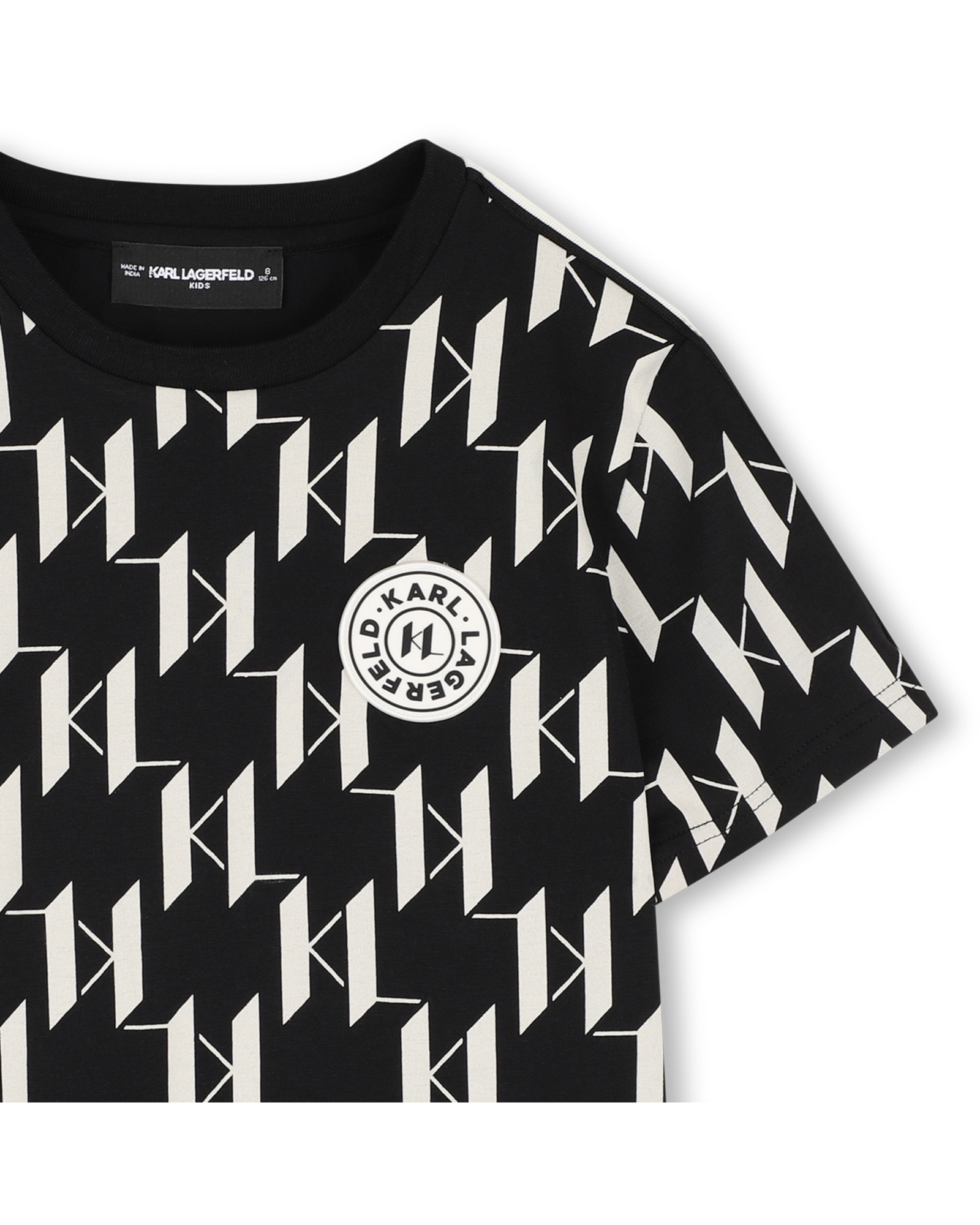 Imagen 2 de Camiseta de niño de manga corta con fantasía - Karl Lagerfeld Kids - Negro Negro