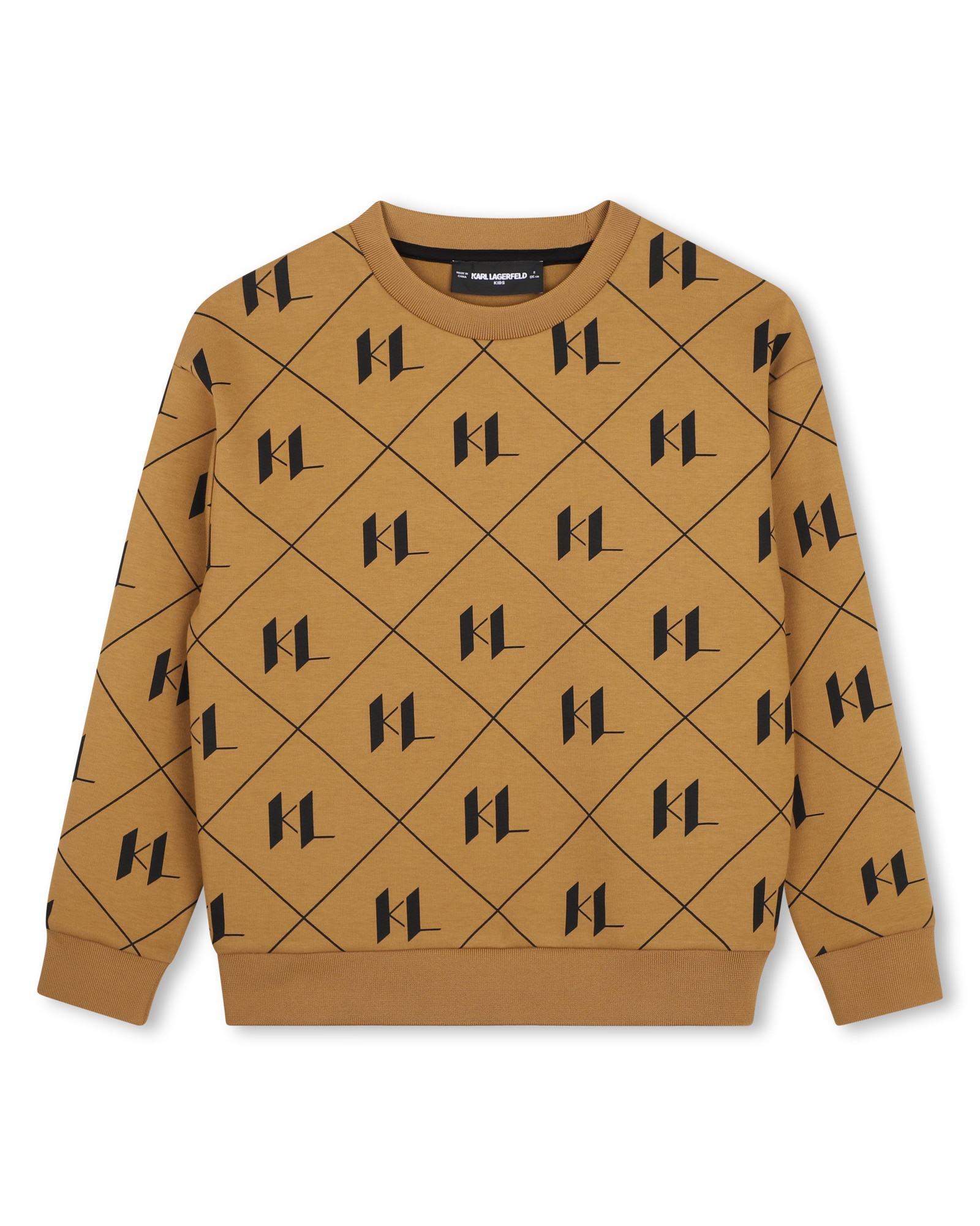 Imagen 1 de Sudadera con capucha de niño con estampado grande - Karl Lagerfeld Kids - Marrón Marrón