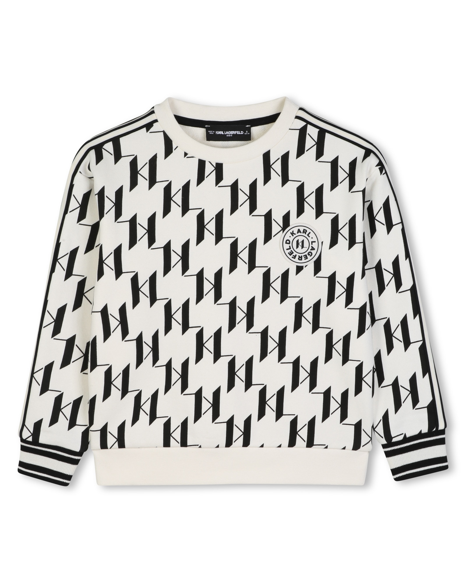Imagen 1 de Sudadera con capucha de niño con fantasía - Karl Lagerfeld Kids - Beige Beige